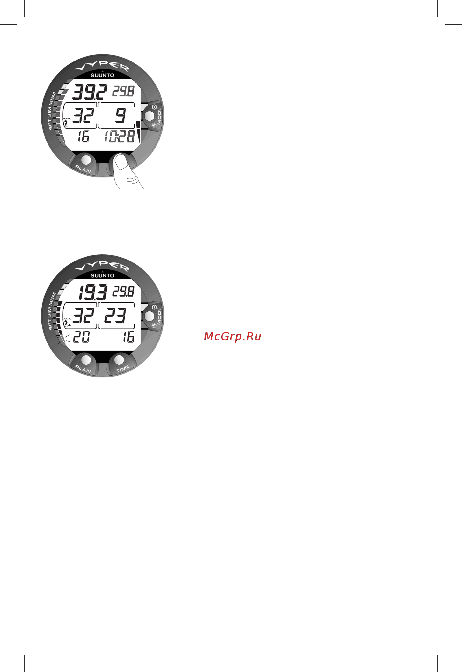Suunto Vyper [32/86] Oxygen limit fraction olf
