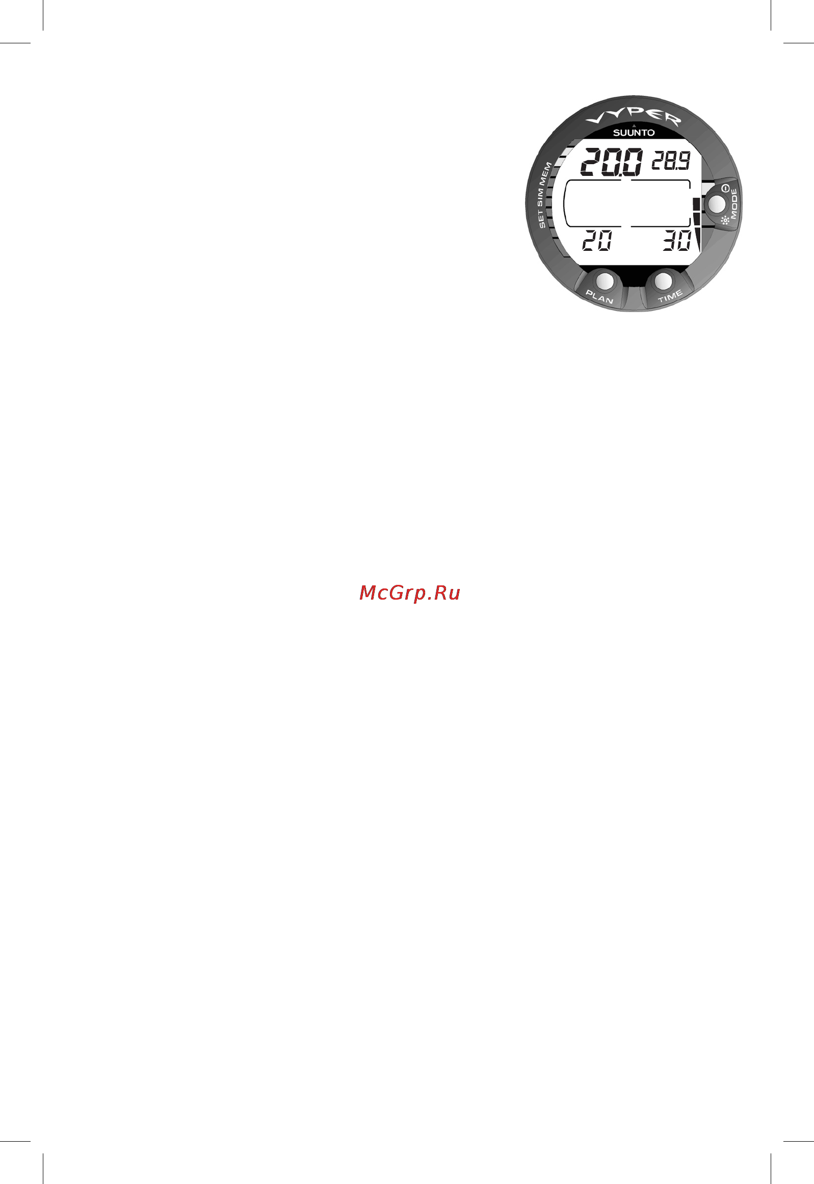 Suunto Vyper [33/86] Gauge mode