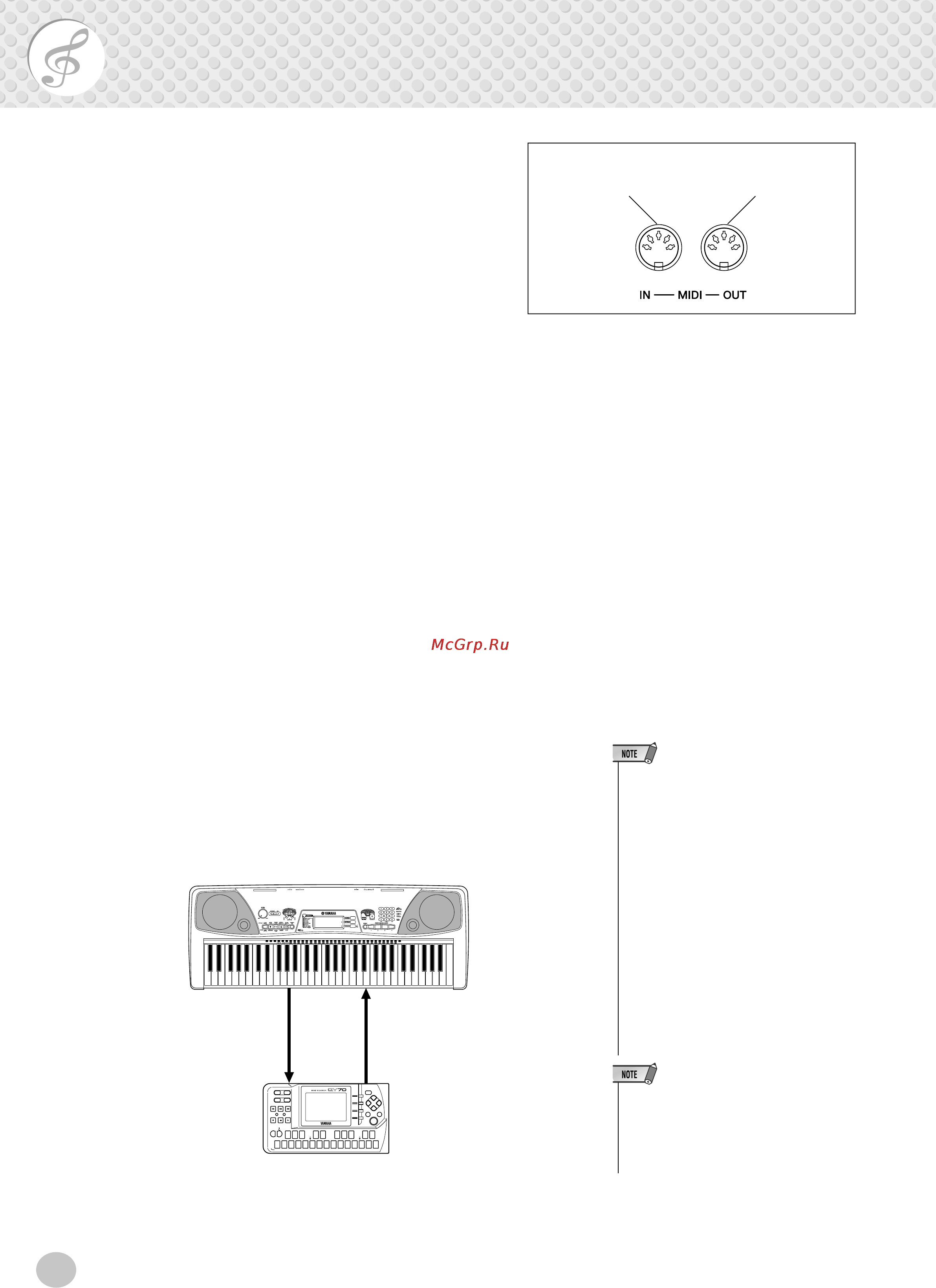 Yamaha EZ-150 [54/68] I about midi