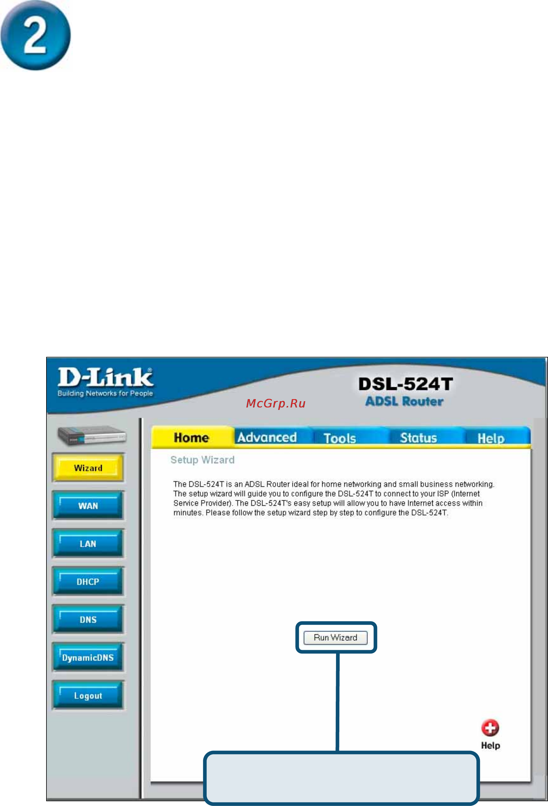 D-Link DSL-524T [5/16] Configuring the router continued
