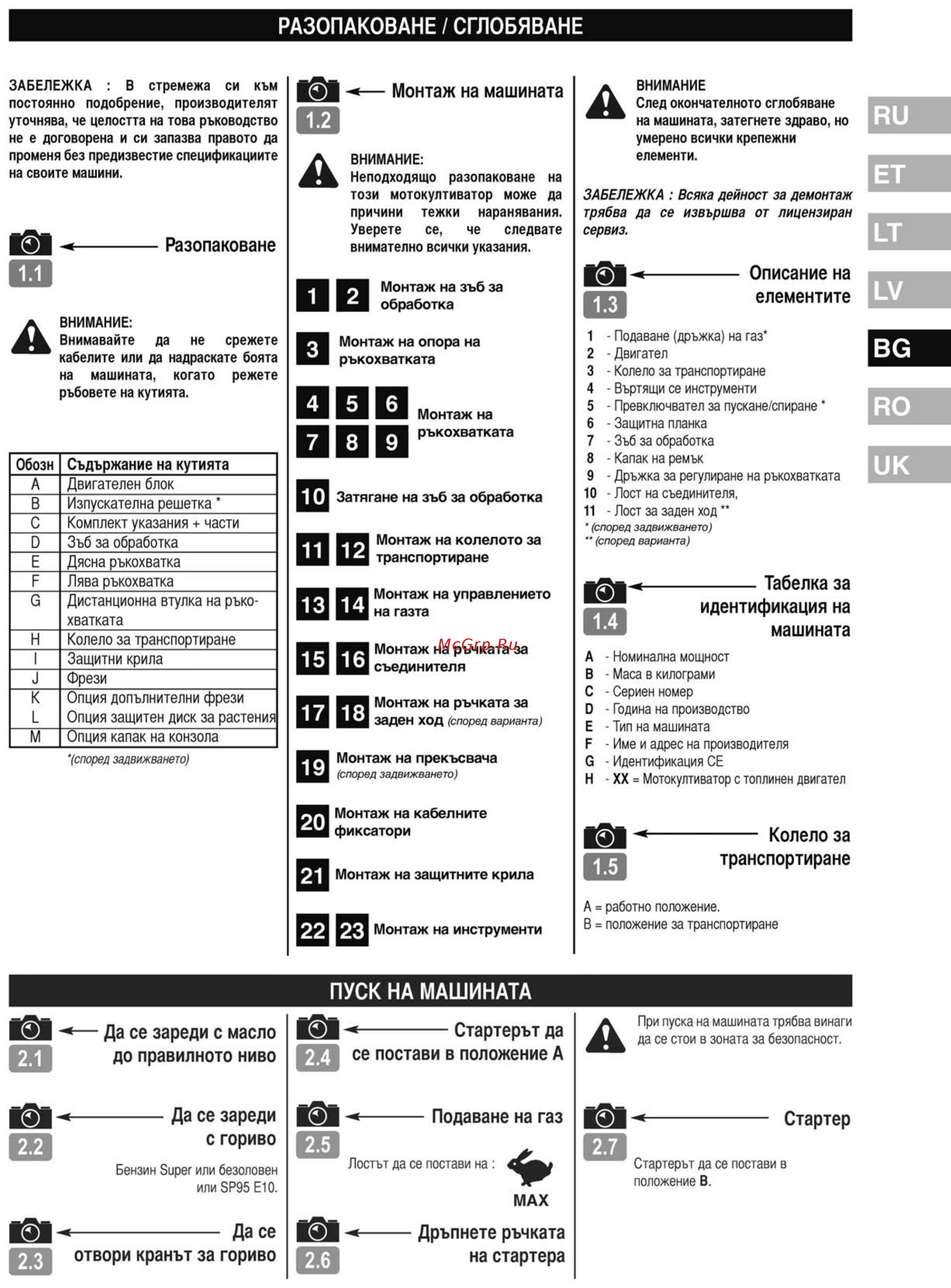 Partner PFT85-800R 9666698-01 Инструкция по эксплуатации онлайн [31/48] 12768