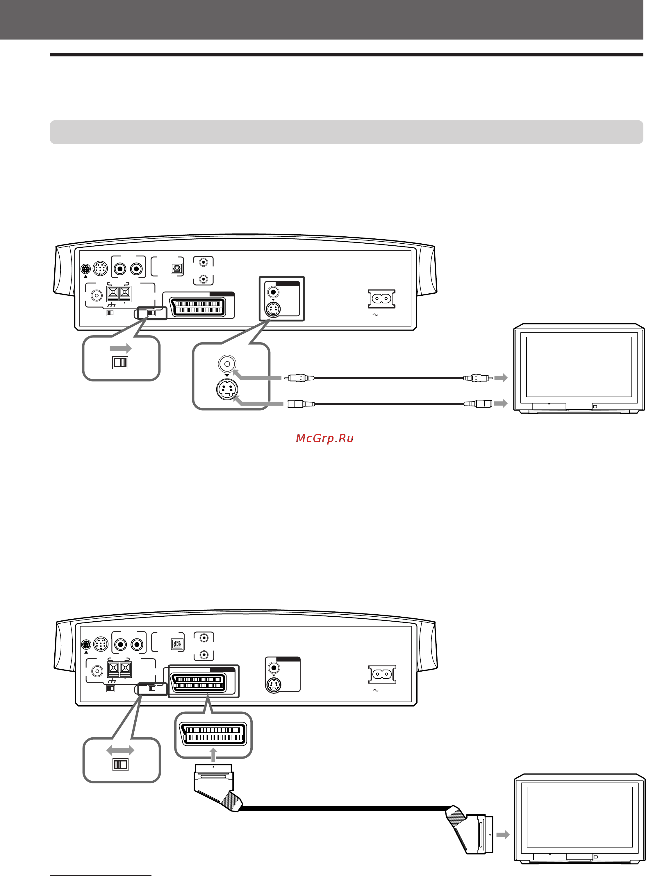 JVC TH-V70R [13/82] Подключение к телевизору с разъемом scart