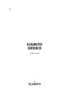 Suunto Gekko Инструкция по эксплуатации