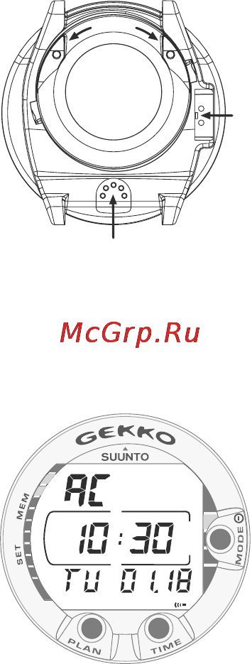 Suunto Gekko [16/70] Water contacts