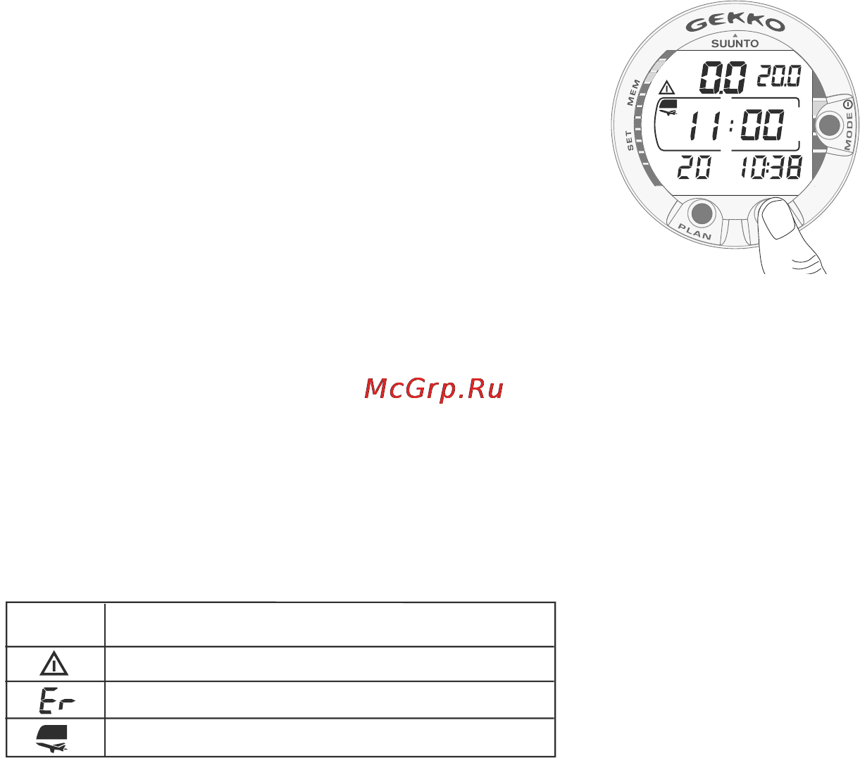 Suunto Gekko [33/70] Dive numbering