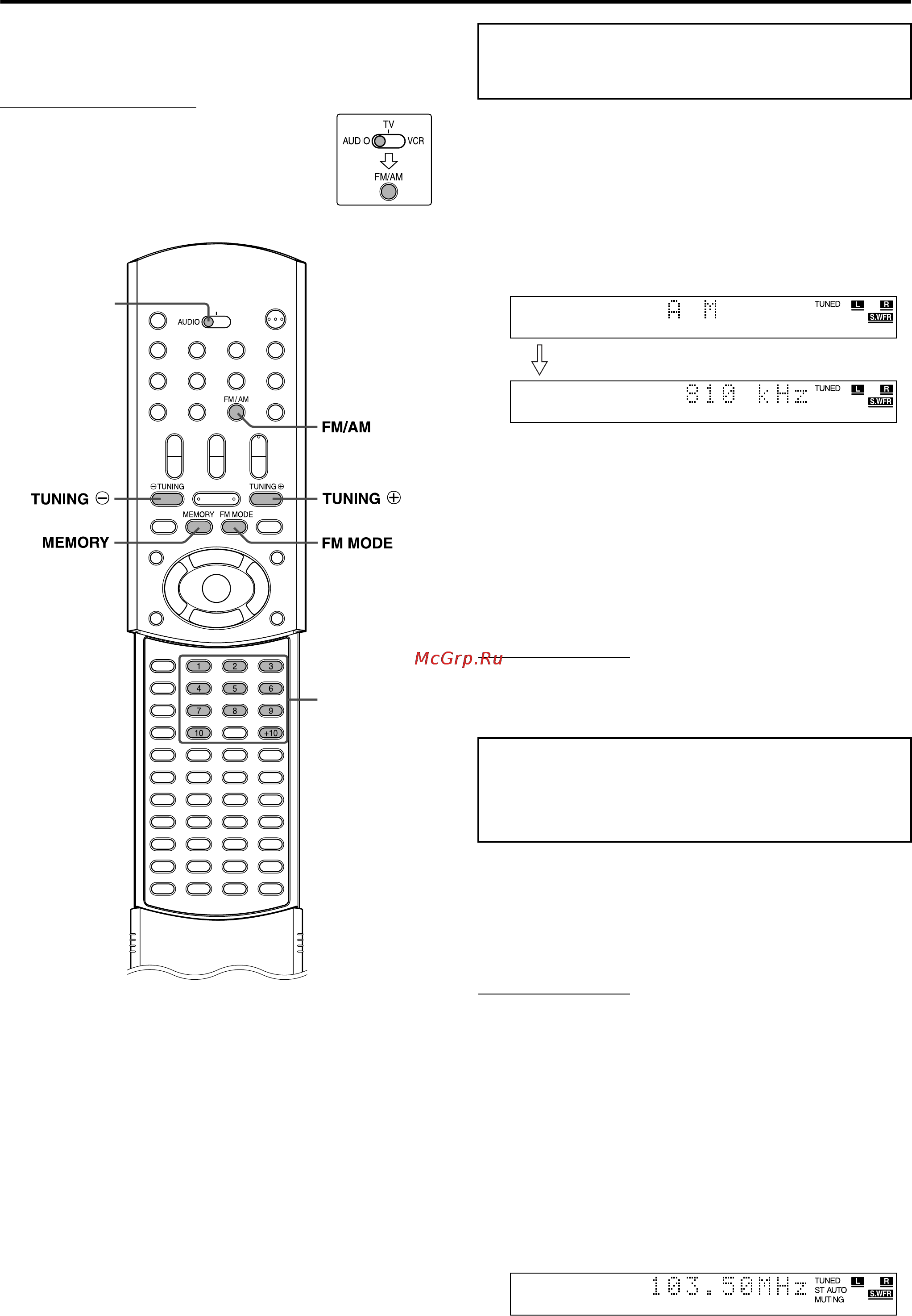 JVC TH-M45 [30/68] Эксплуатация тюнера
