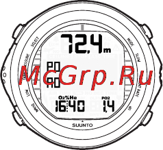 Suunto D9tx [100/159] Дисплеи кислорода и гелия