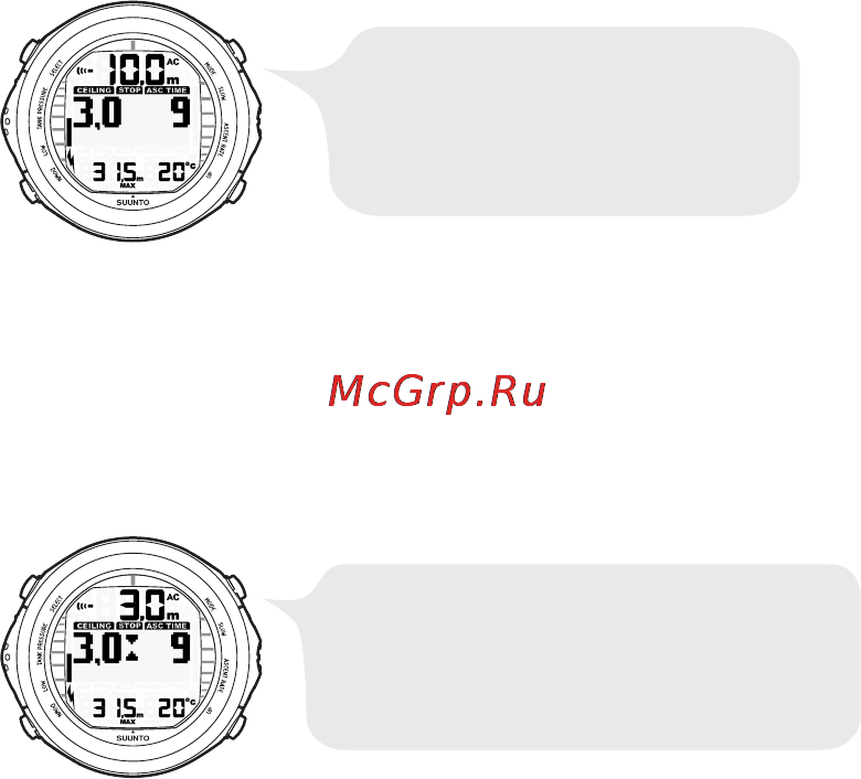 Suunto D9tx [96/159] Отображение нахождения над полом