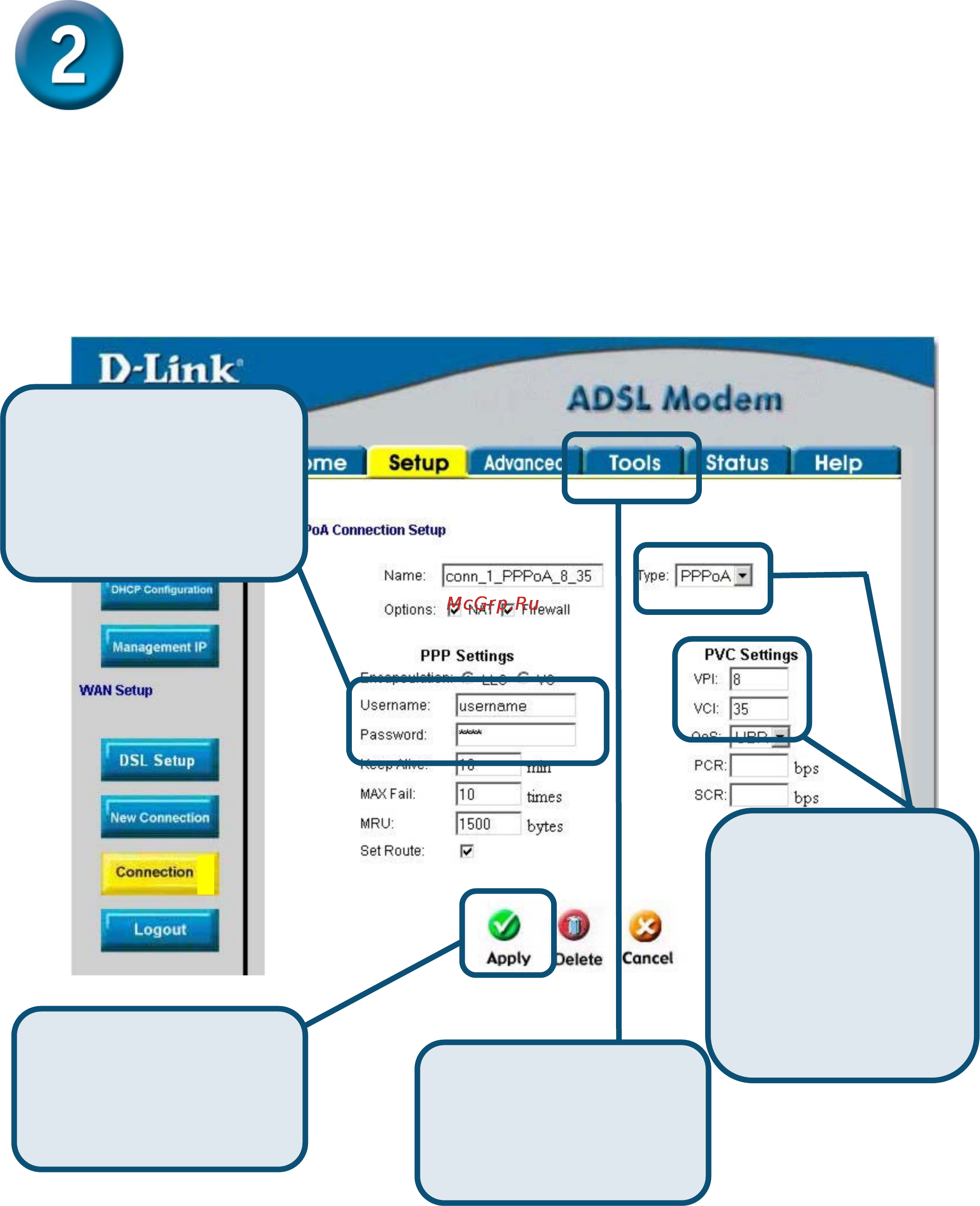 D-Link DSL-300T [17/57] Modem konfigurieren fortsetzung