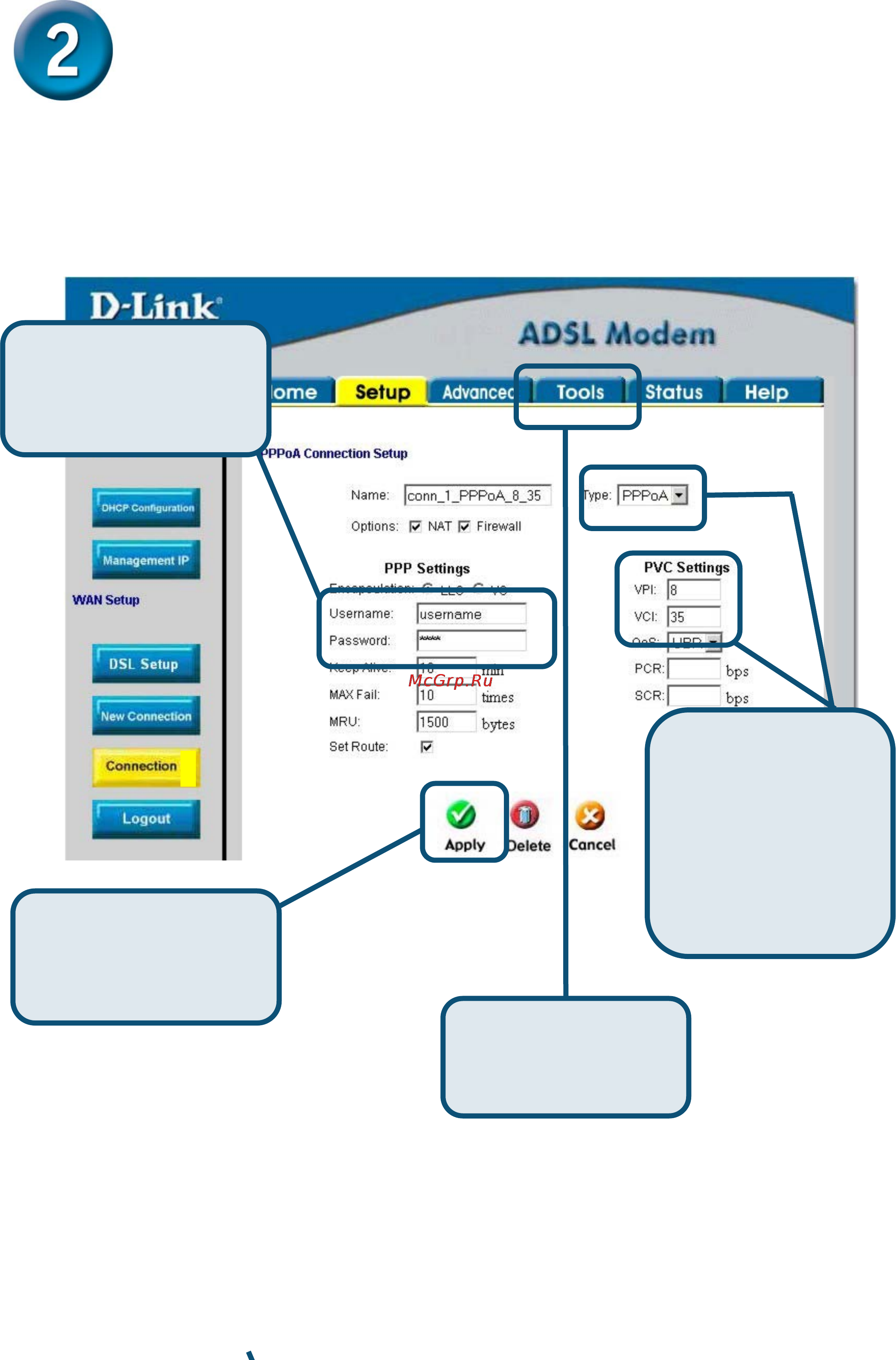D-Link DSL-300T [27/57] Configuration du modem suite