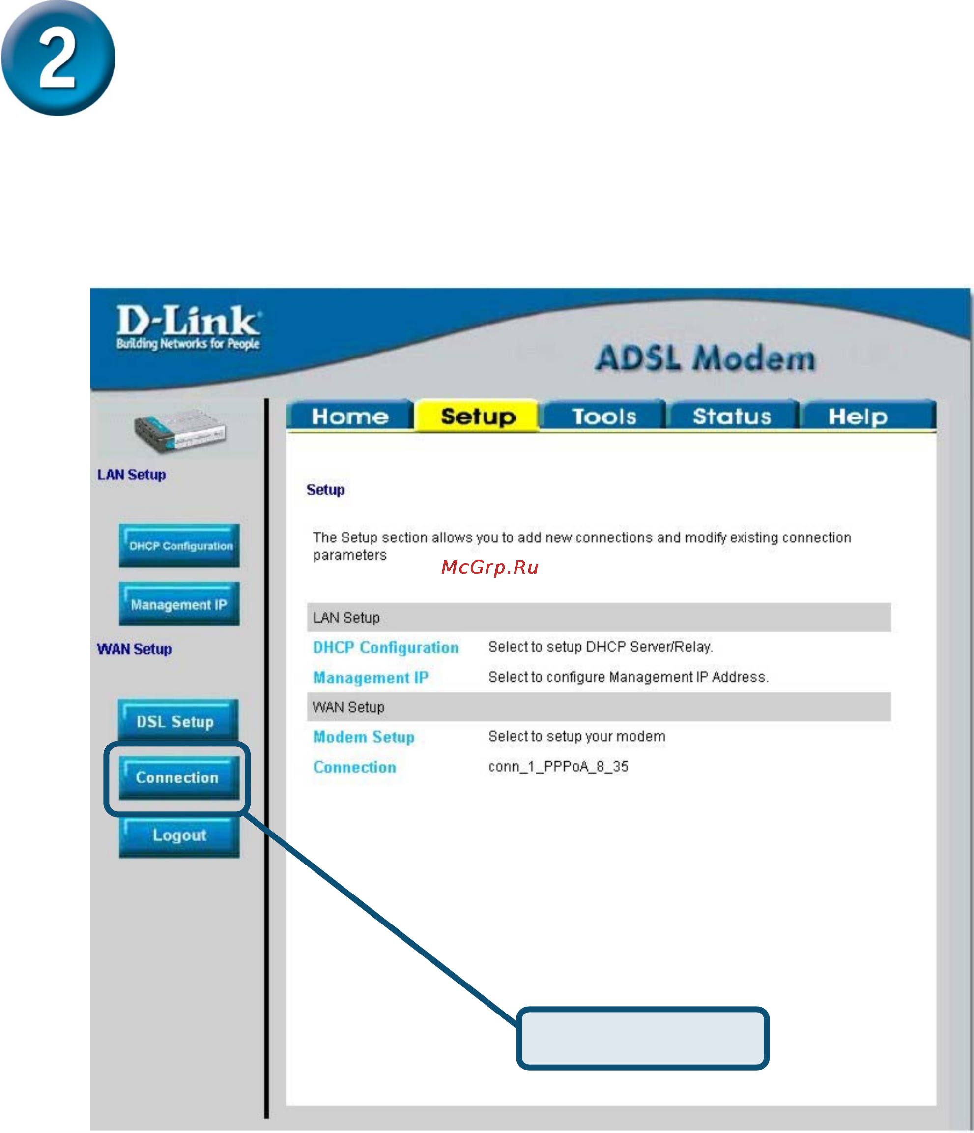 D-Link DSL-300T [5/57] Configuring the modem continued