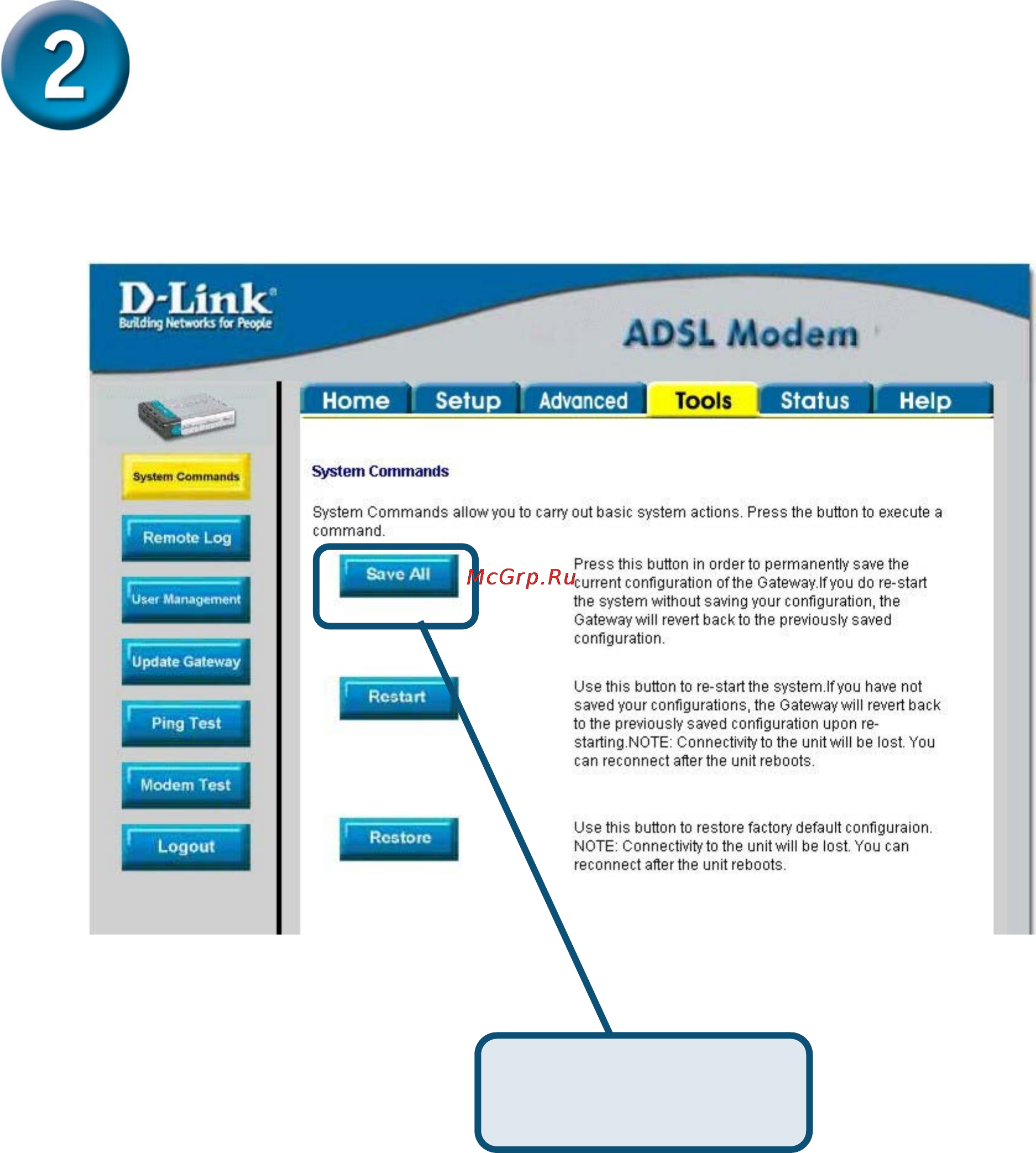 D-Link DSL-300T [8/57] Configuring the modem continued