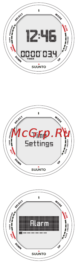 Suunto D9 [28/122] Time mode settings