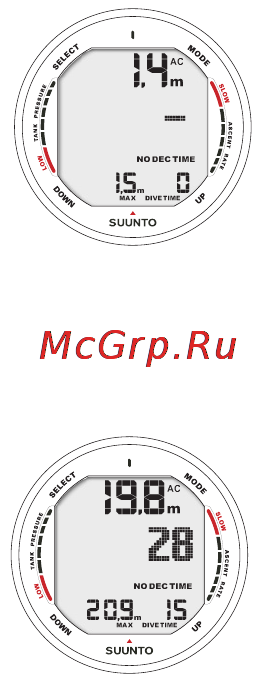 Suunto D9 [56/122] Diving with the suunto d9