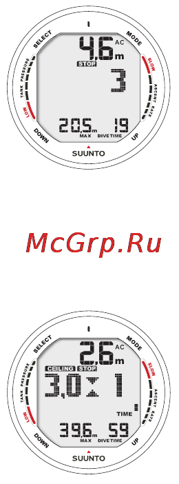 Suunto D9 [60/122] Safety stops and deep stops