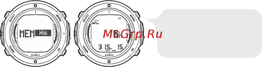 Suunto D6i [118/161] История погружений mem history