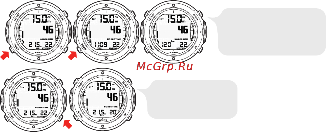 Suunto D6i [86/161] Закладка