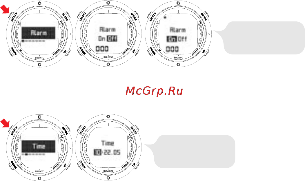 Suunto D6 [21/109] Setting the time