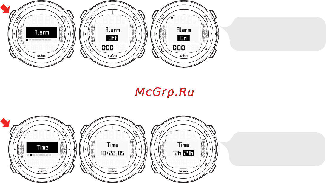 Suunto D4i [25/147] Установка времени