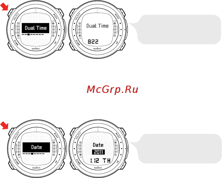 Suunto D4i [26/147] Установка даты