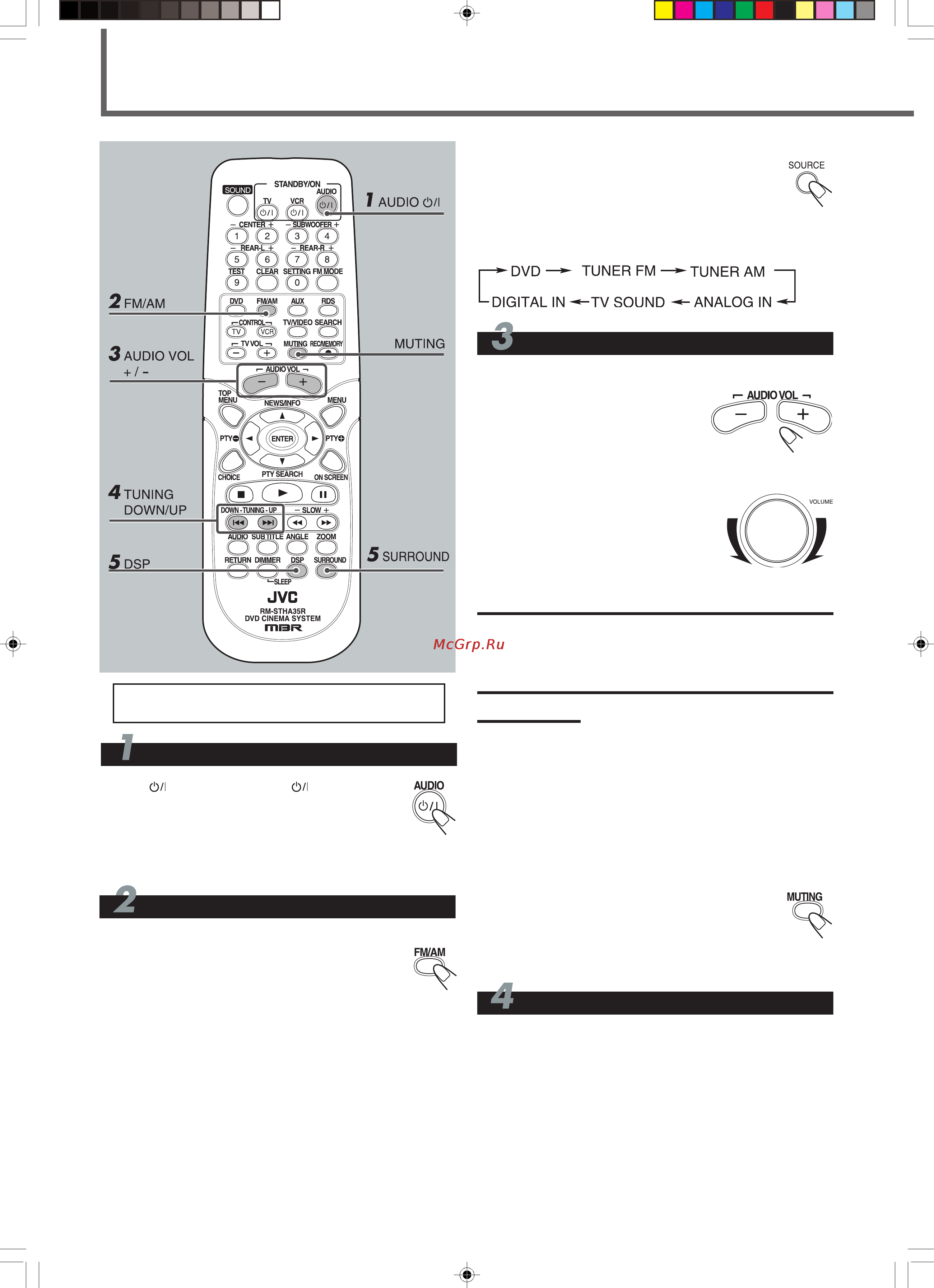 JVC TH-A35 [18/66] Основные операции с тюнером