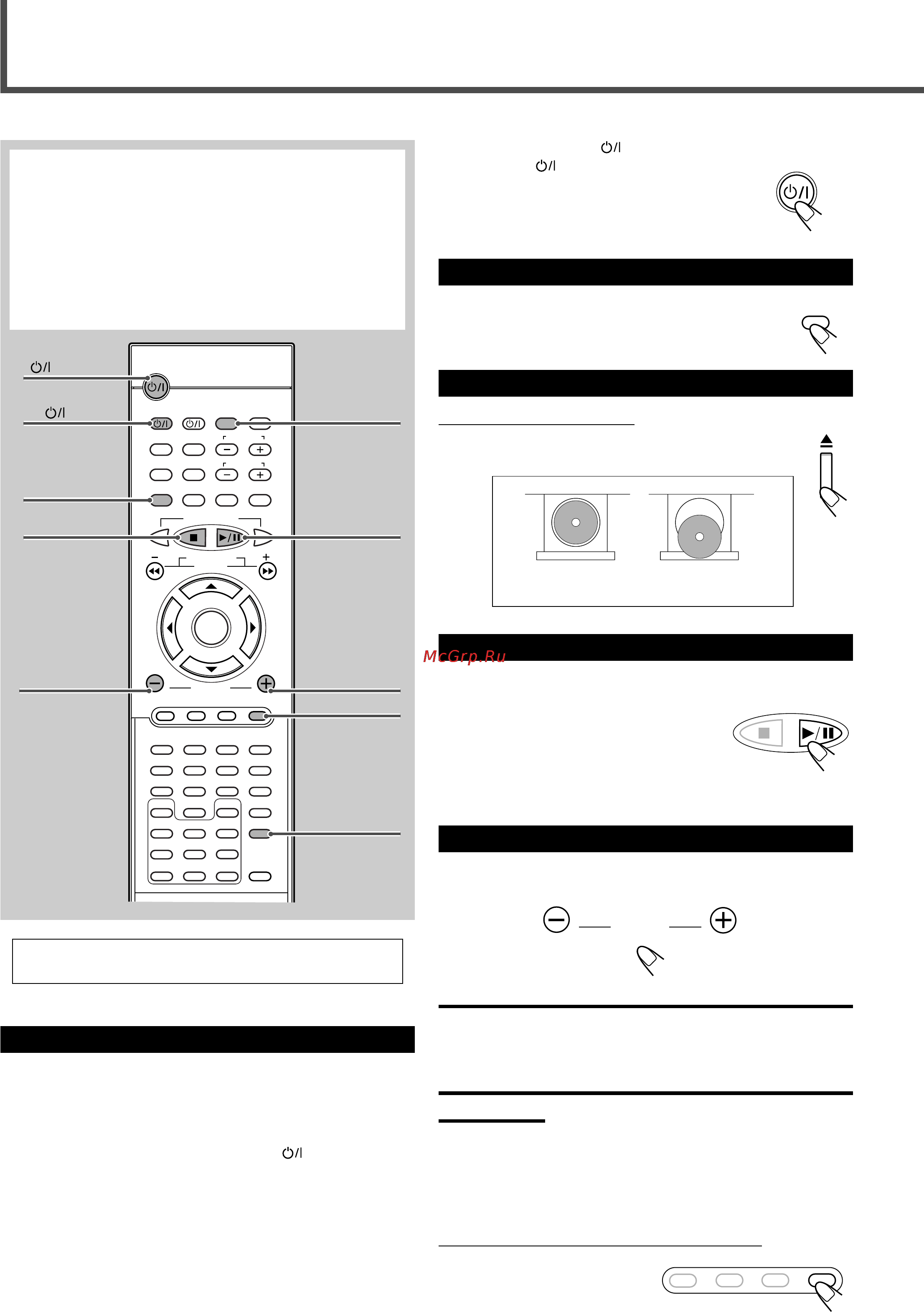 JVC TH-A30R [14/64] Основные режимы работы проигрывателя dvd