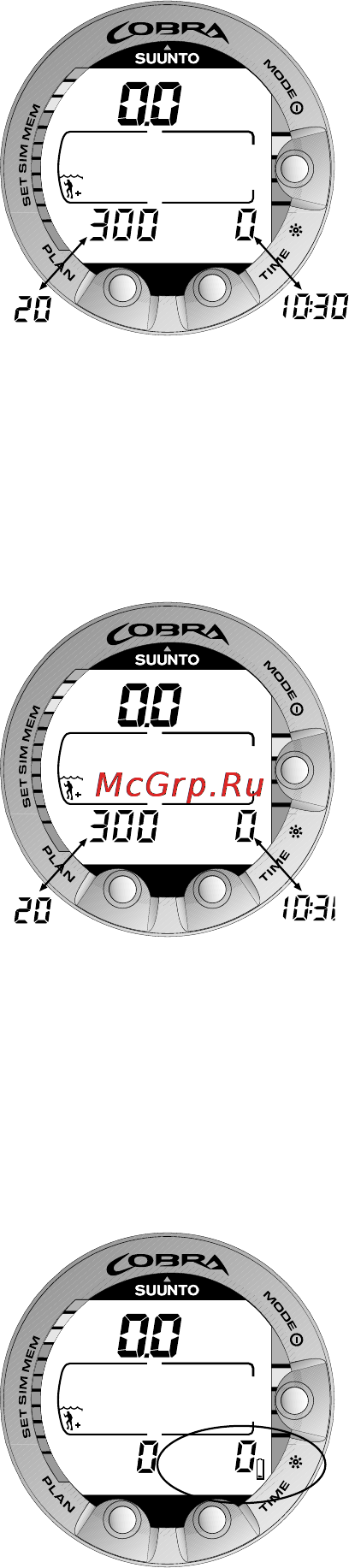 Suunto Cobra [18/78] Dive planning plan
