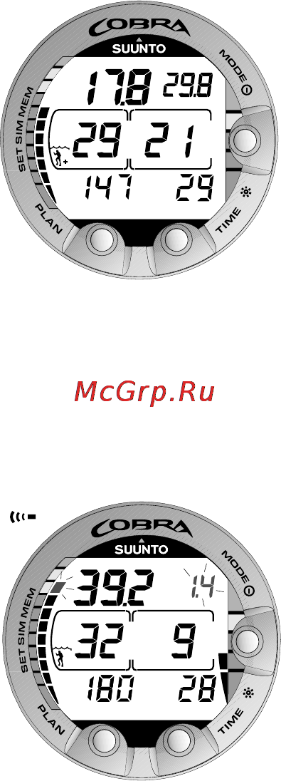Suunto Cobra [31/78] Oxygen displays
