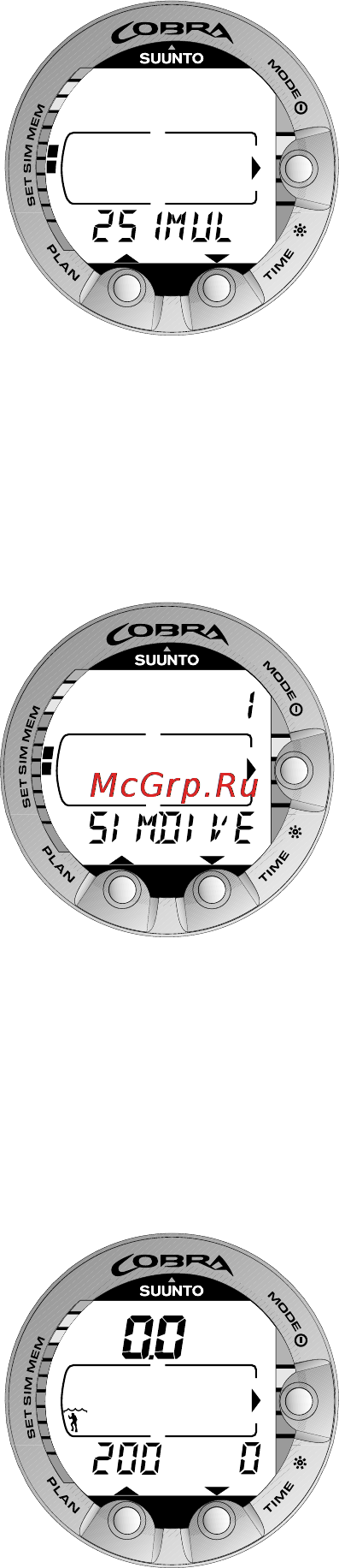 Suunto Cobra [49/78] Simulation mode 2 simul