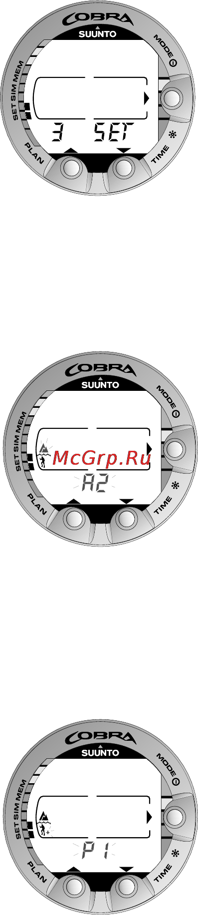 Suunto Cobra [51/78] Set modes 3 set