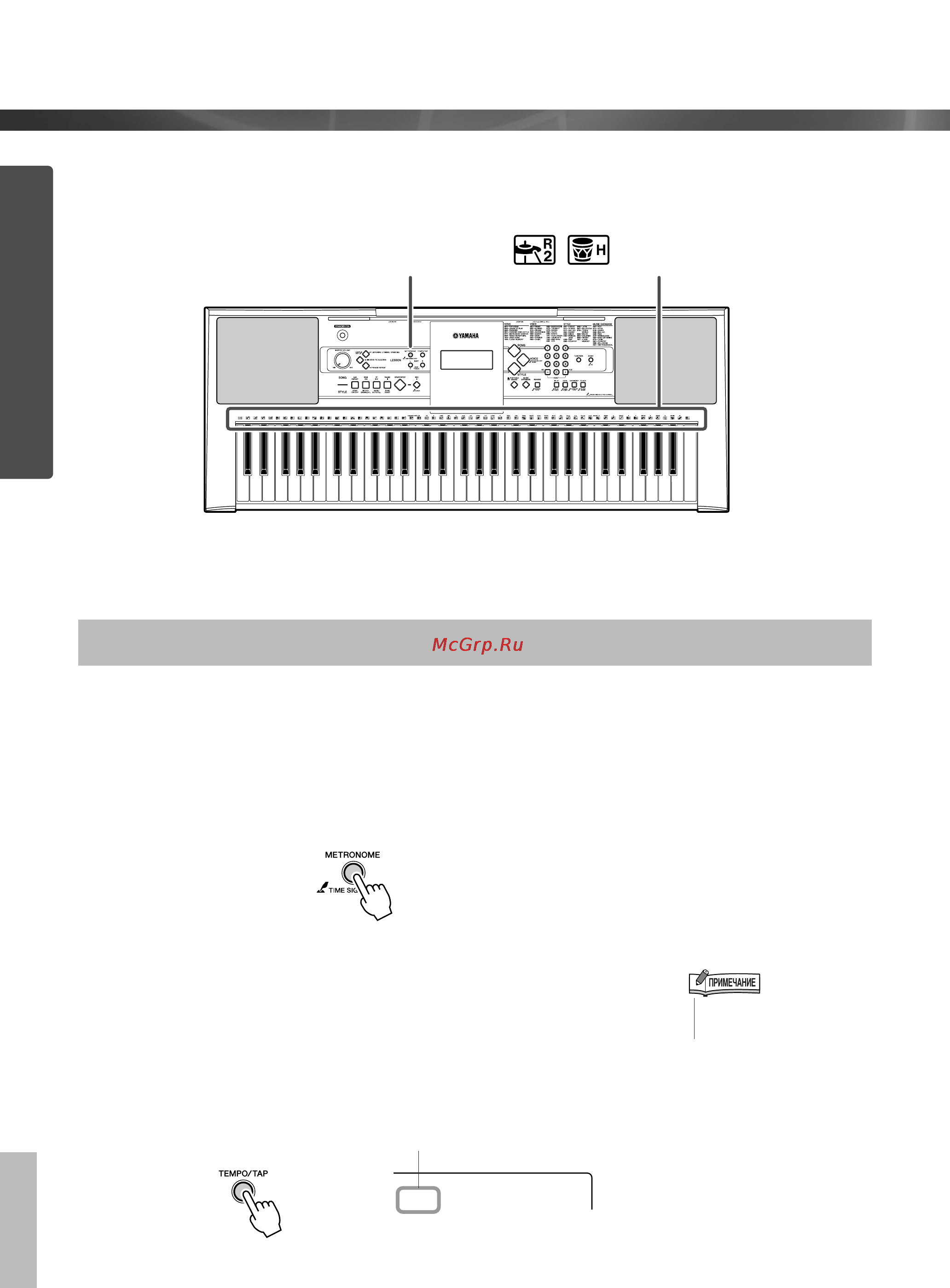 Yamaha YPT-320 [14/84] Краткое руководство