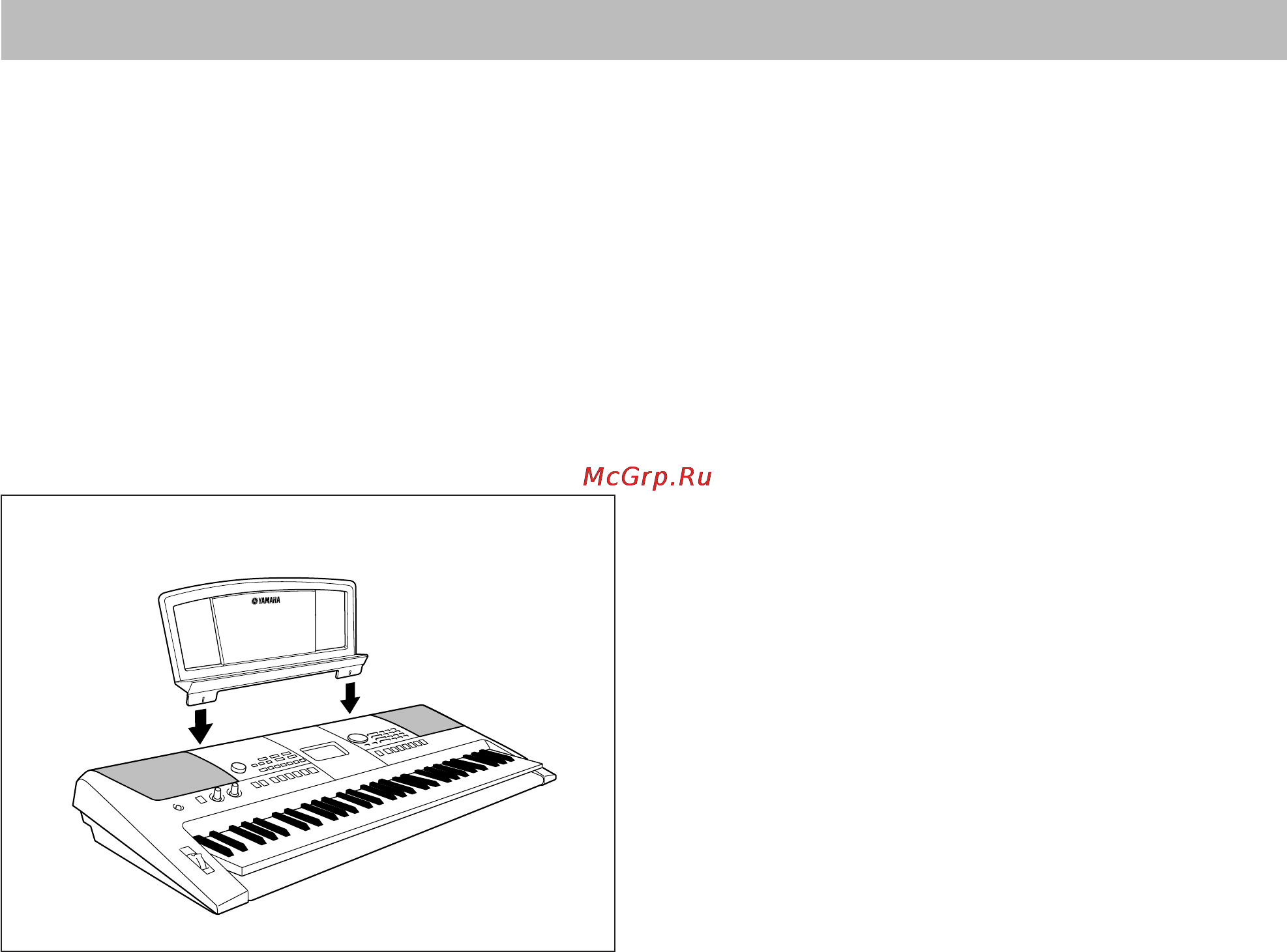 Yamaha PSR-E413 [7/128] Дополнительные принадлежности