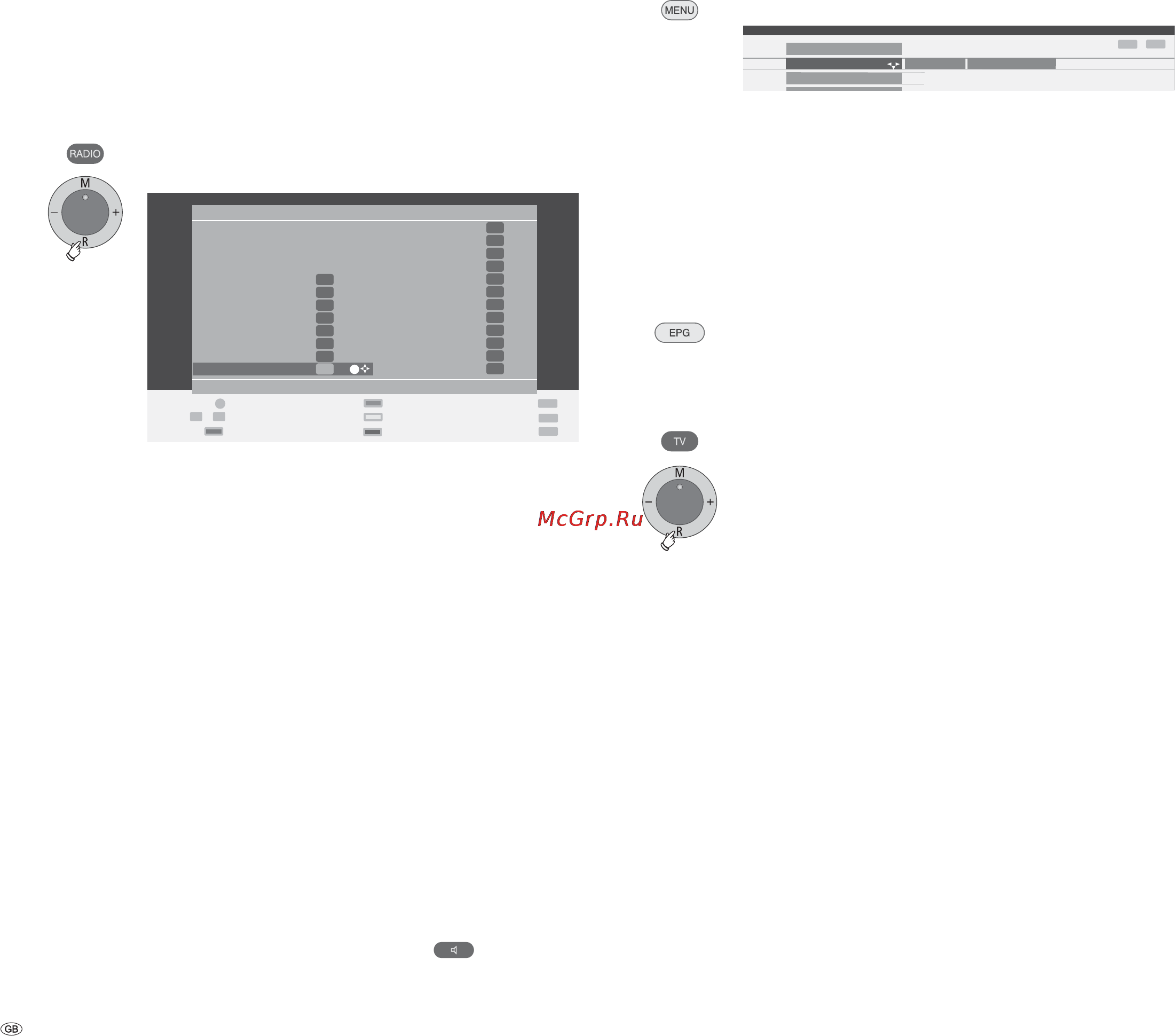 Loewe Individual 26 Selection [30/46] Operating modes radio