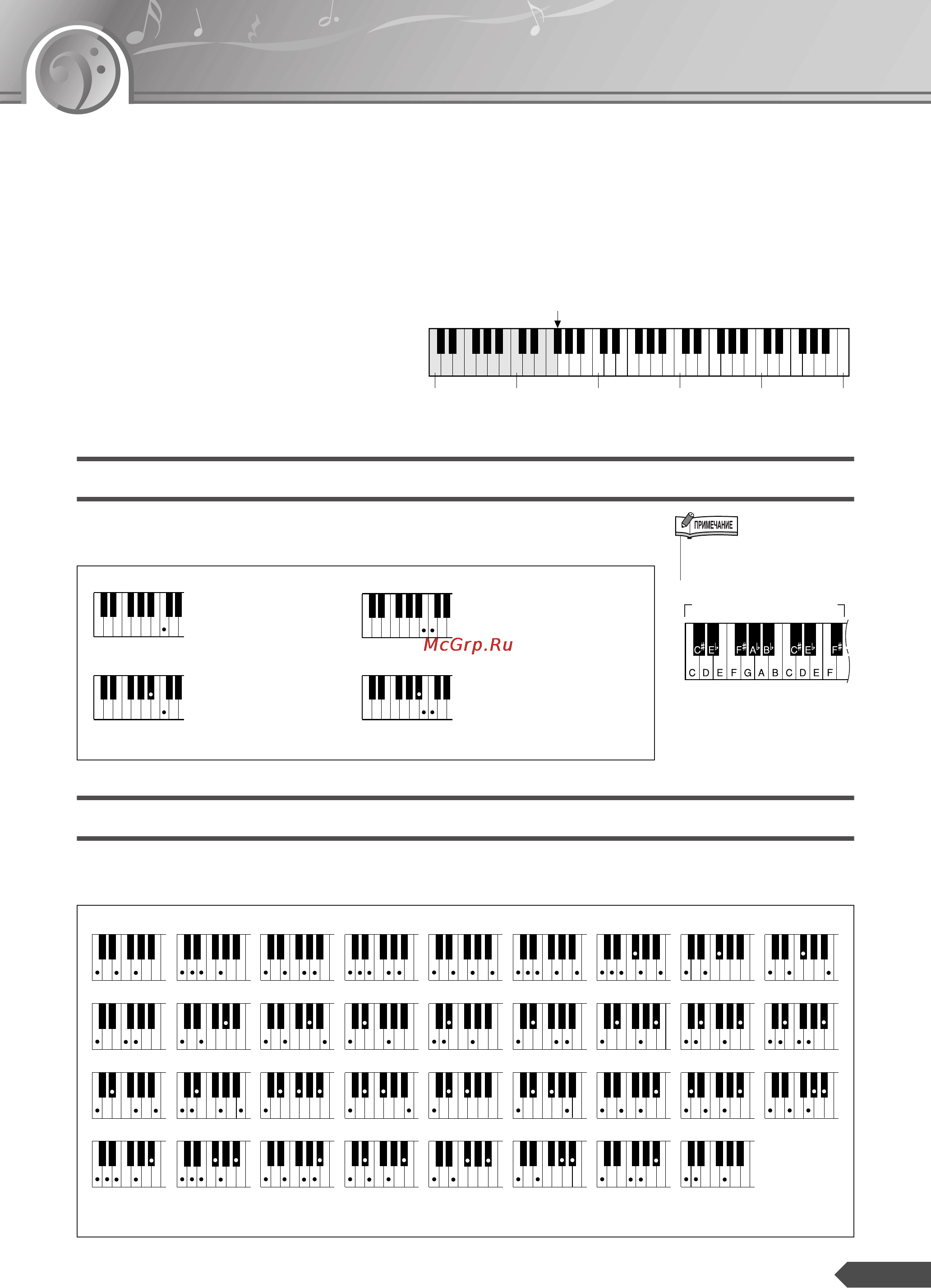 Yamaha PSR-R300 [55/90] Легкие аккорды