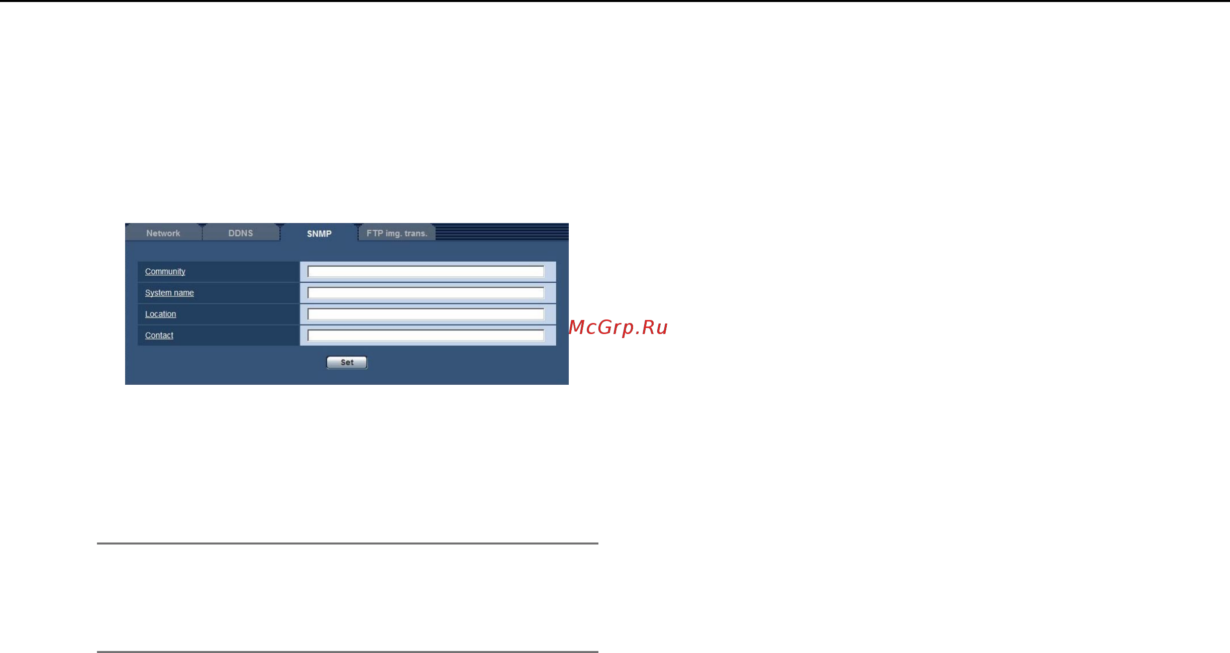 Panasonic WV-SP105 [48/64] Configure the settings relating to snmp snmp