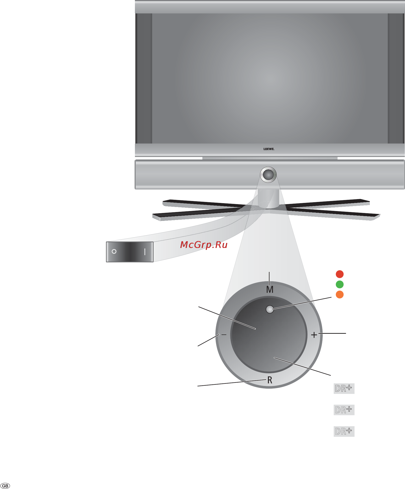 Loewe Individual 46 Selection Full-HD+ 100 [4/76] Control unit front side of the device