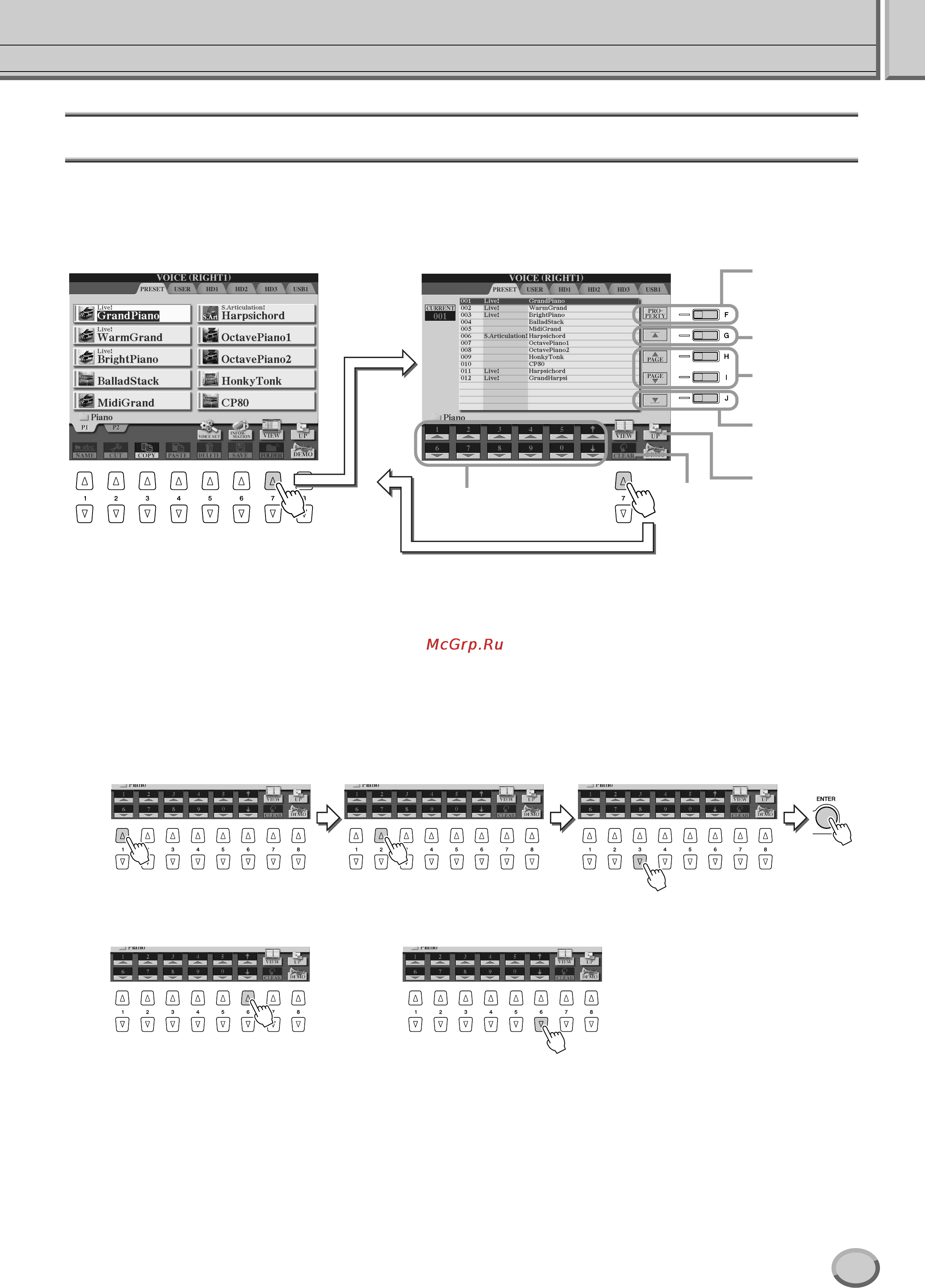 Yamaha TYROS2 [77/240] Варианты экрана open save