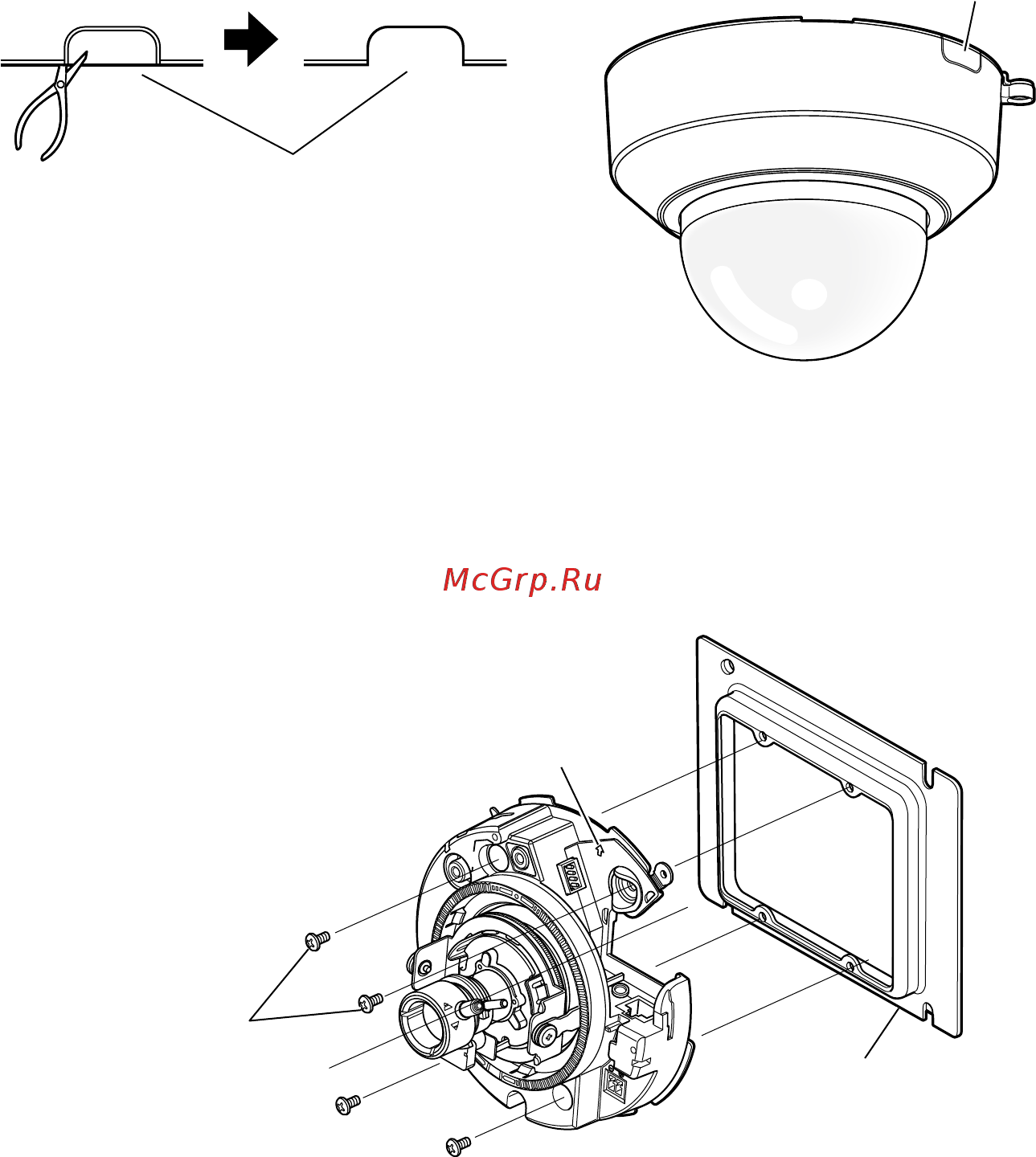 Panasonic WV-SF332 [20/44] Method of camera installation