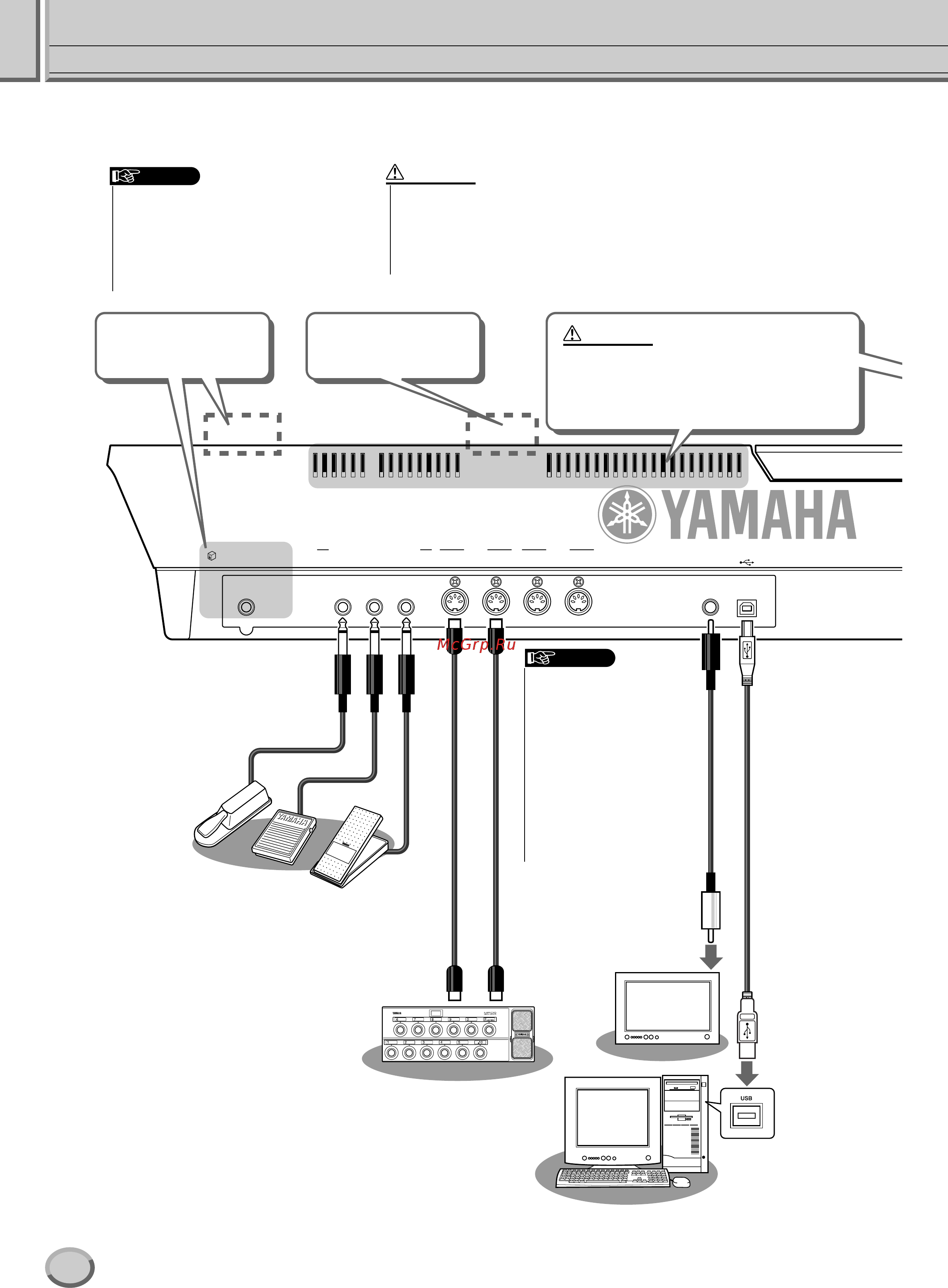 Yamaha TYROS3 [18/176] Задняя панель и разъемы