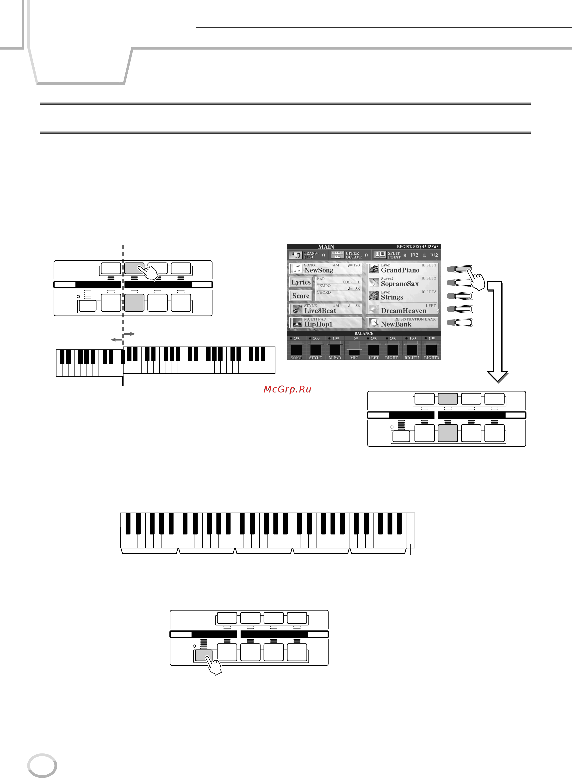 Yamaha TYROS3 [78/176] Названия нот клавиатуры
