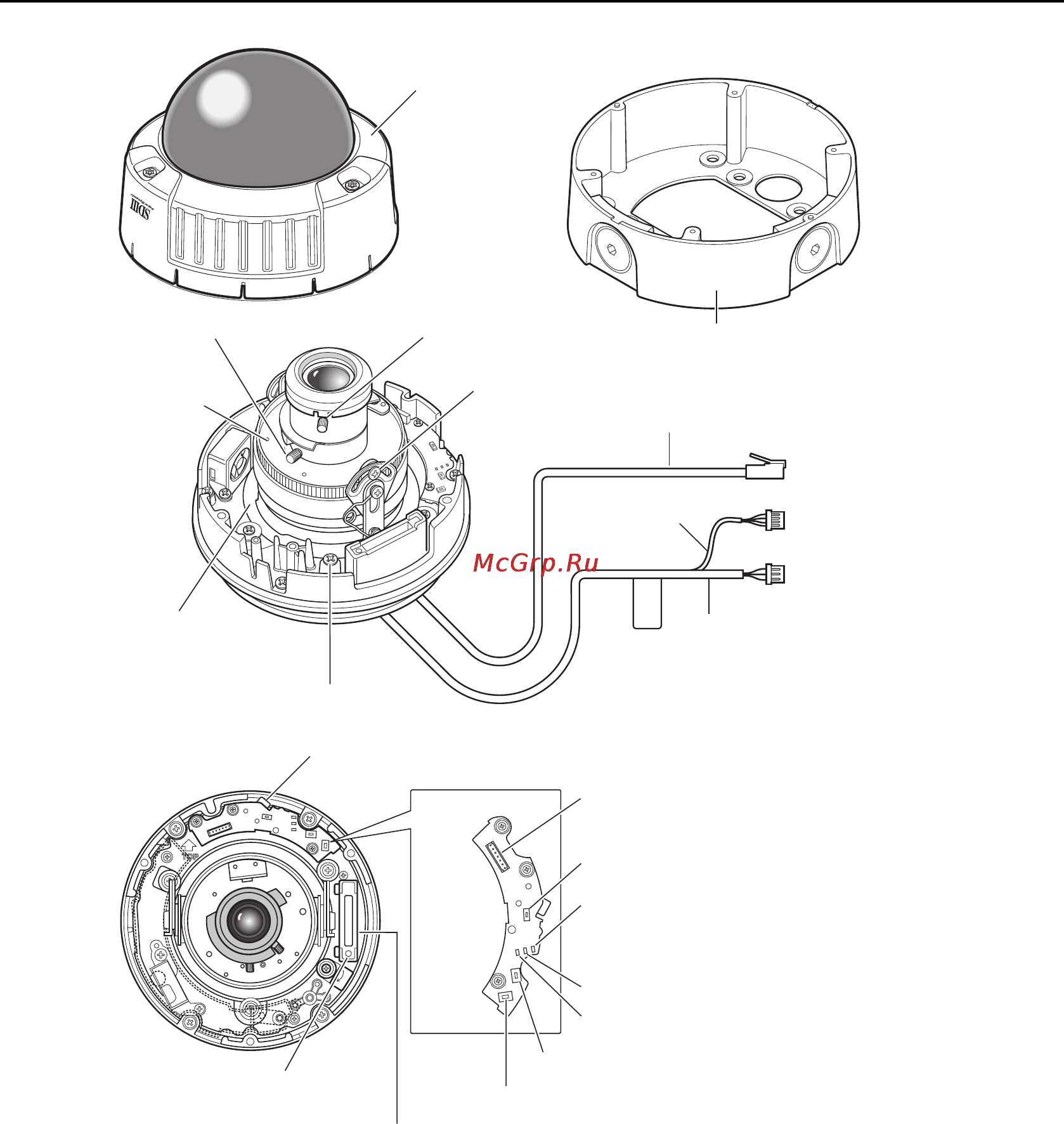 Panasonic WV-NW484S [15/59] Наименования компонентов
