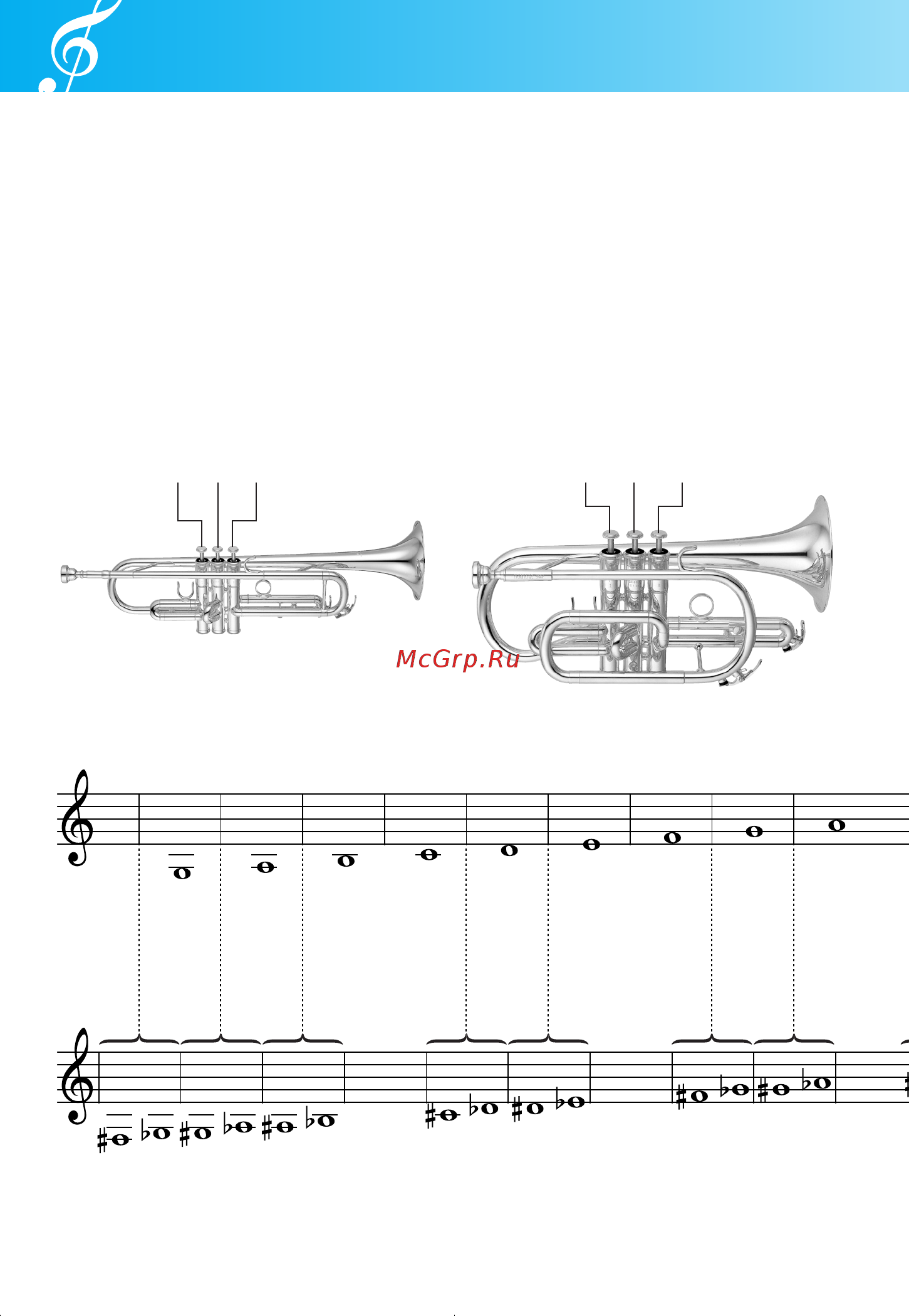 Yamaha YTR-01 [14/16] フィンガリングチャート fingering chart grifftabelle