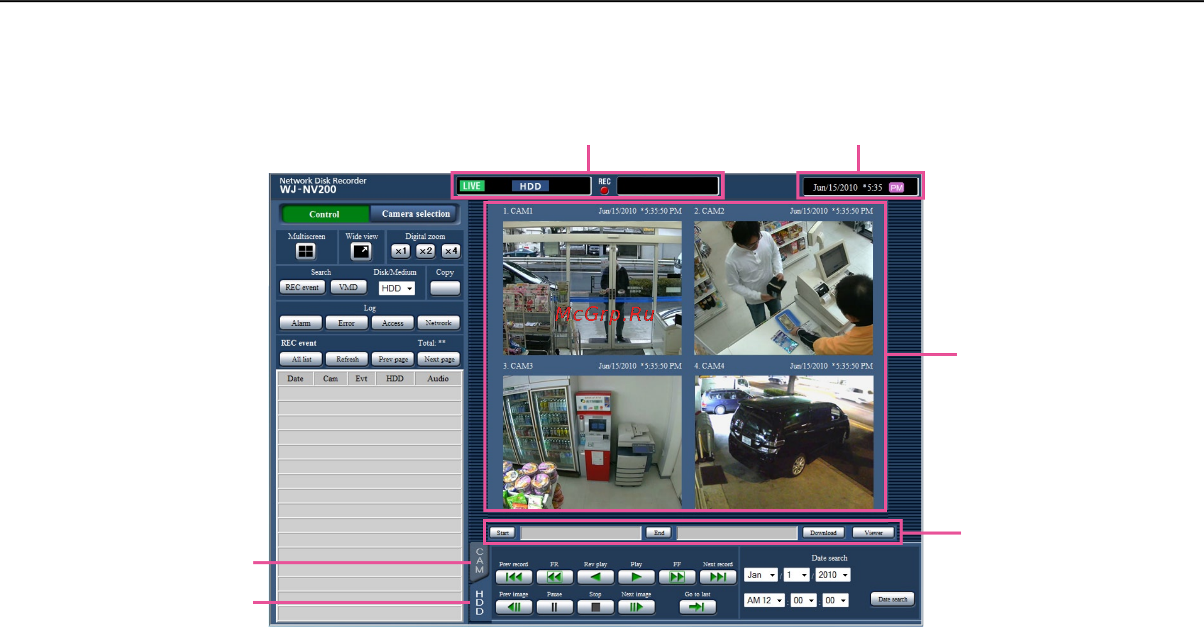 Panasonic WJ-NV200K/G [58/97] Top page