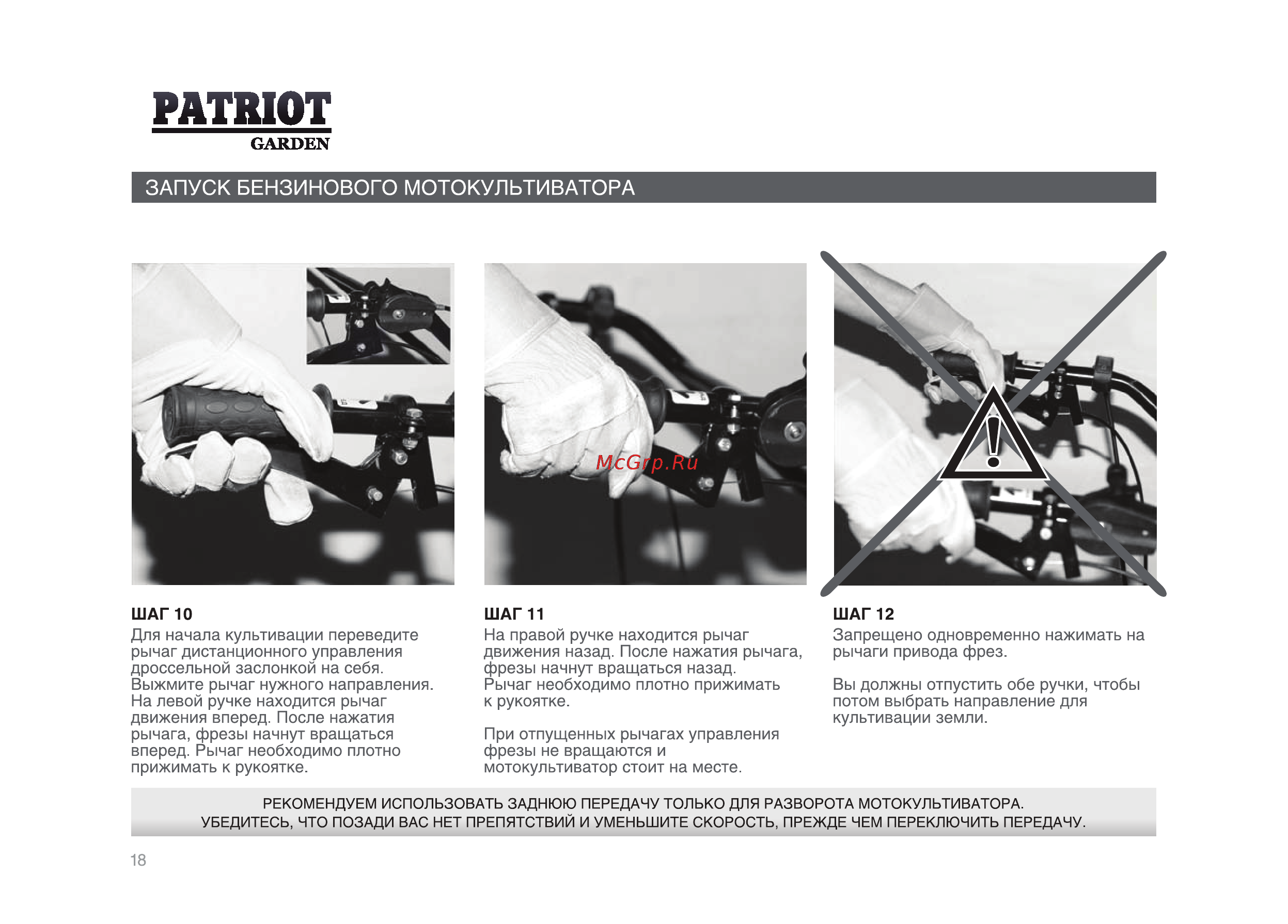 Patriot -Garden T 7/750 2FB PG Dakota Инструкция по эксплуатации онлайн [18/36] 13201