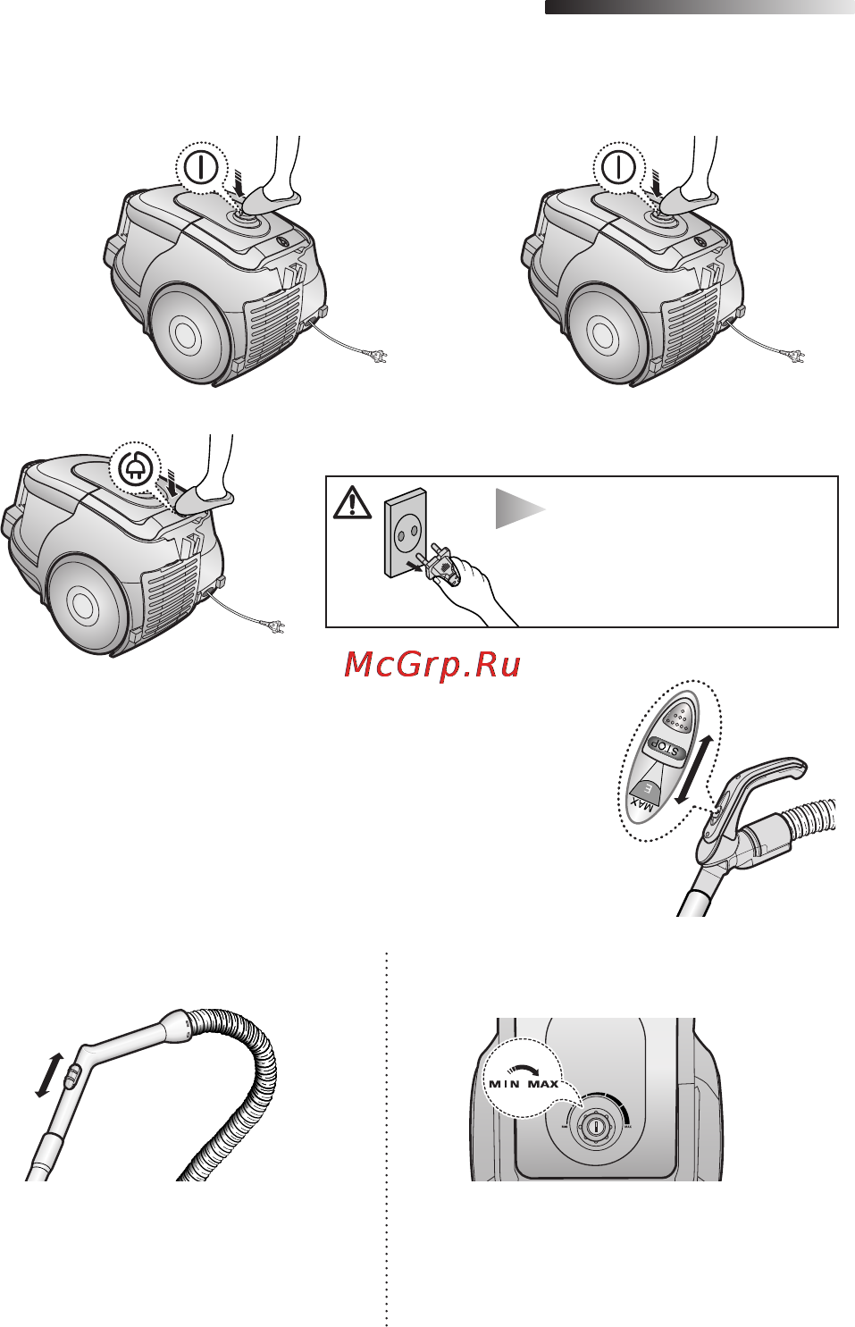 Samsung VCC4335 [4/52] Модель з регулятором вкл 2 модель з плавним регулятором