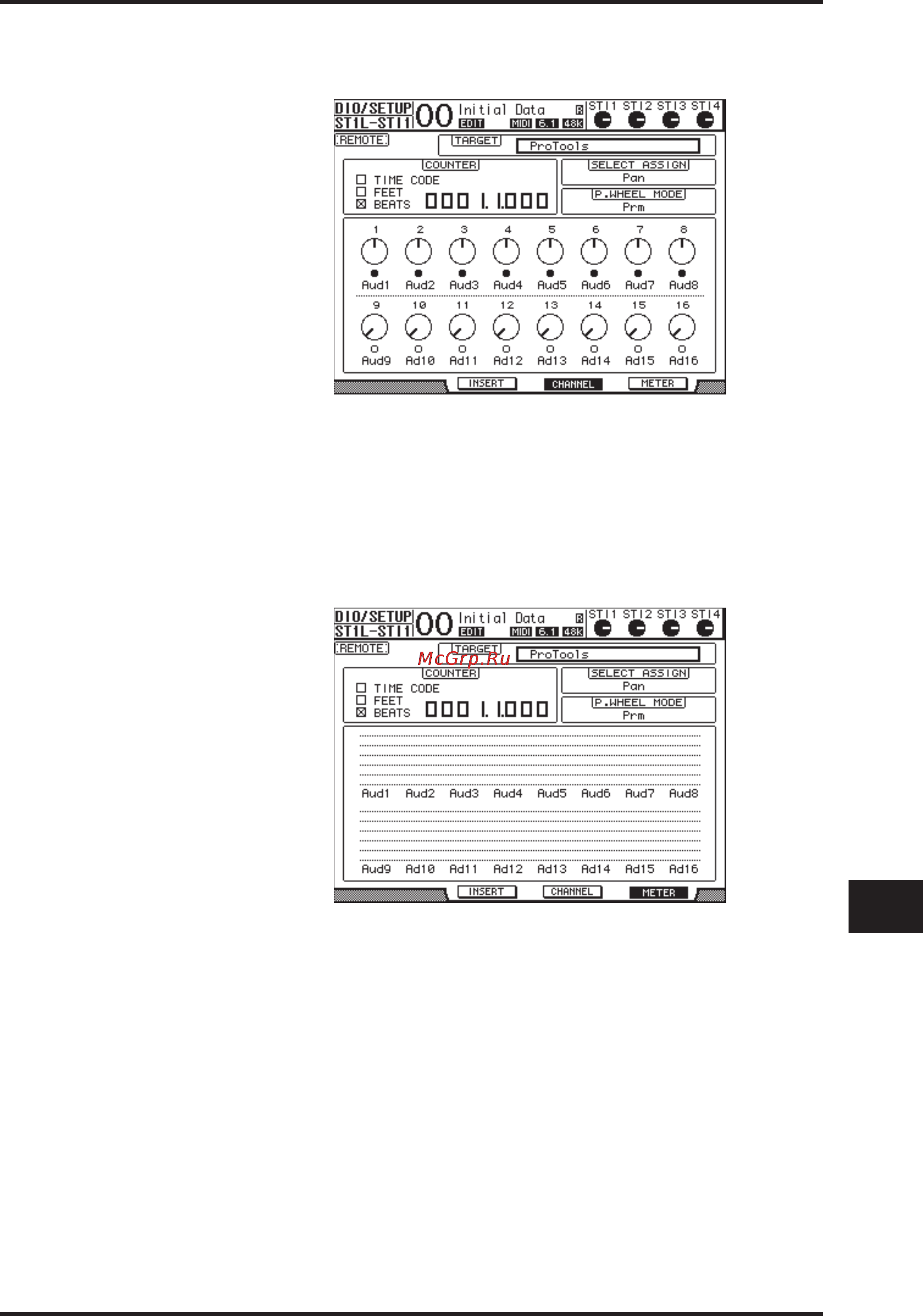 Yamaha 01V96VCM [193/320] Режим channel display кнопка f3
