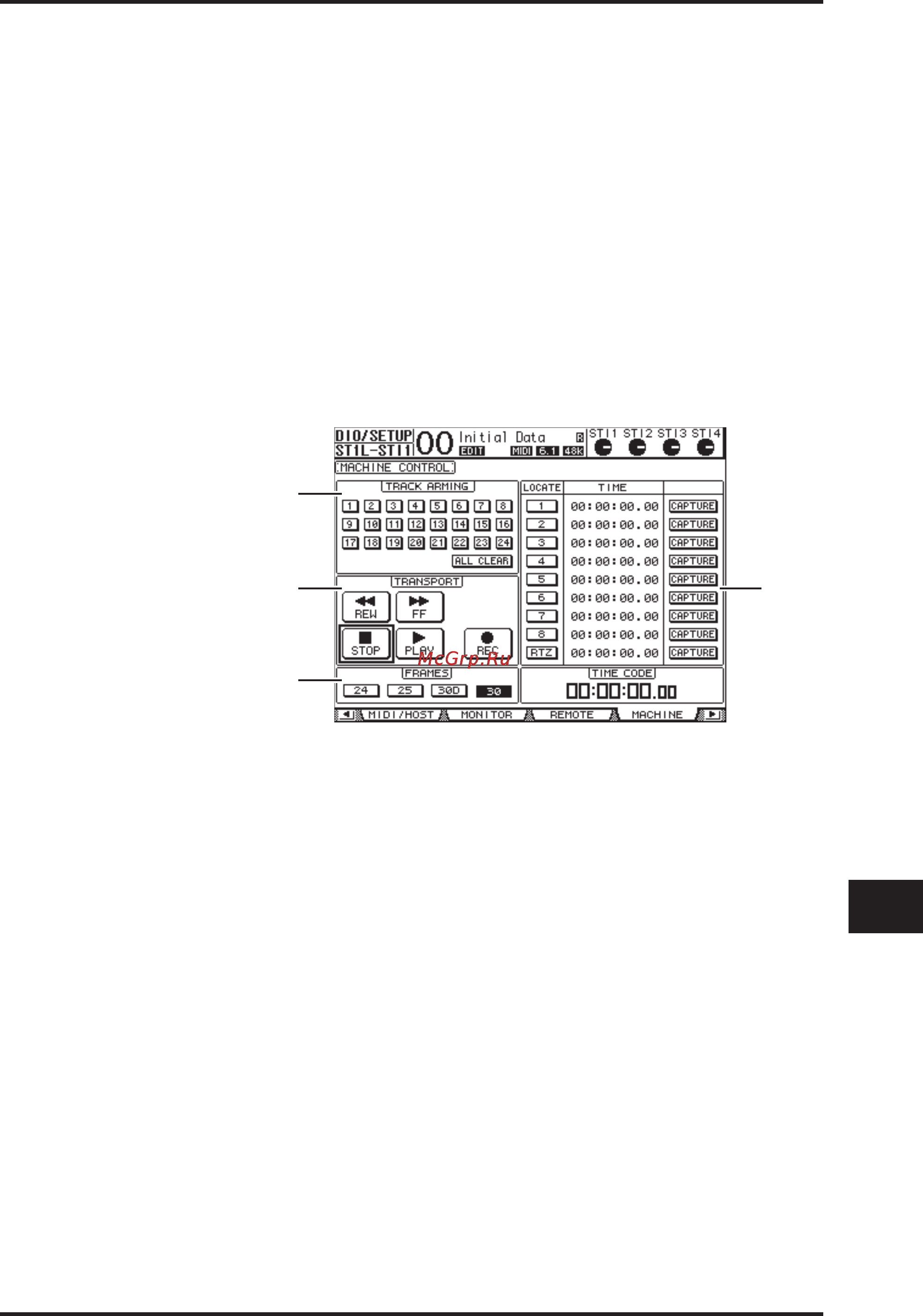 Yamaha 01V96VCM [211/320] Секция locate time