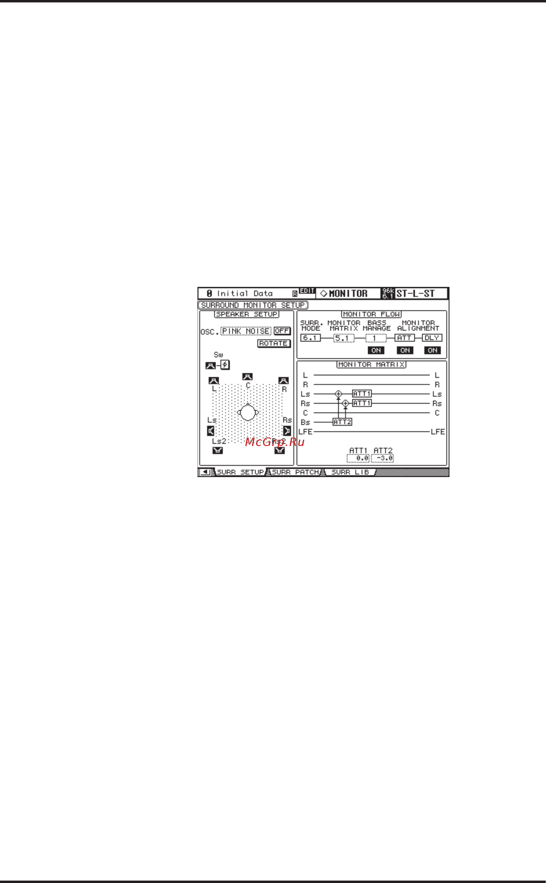Yamaha 02R96VCM [139/341] Конфигурирование мониторинга объемного звука