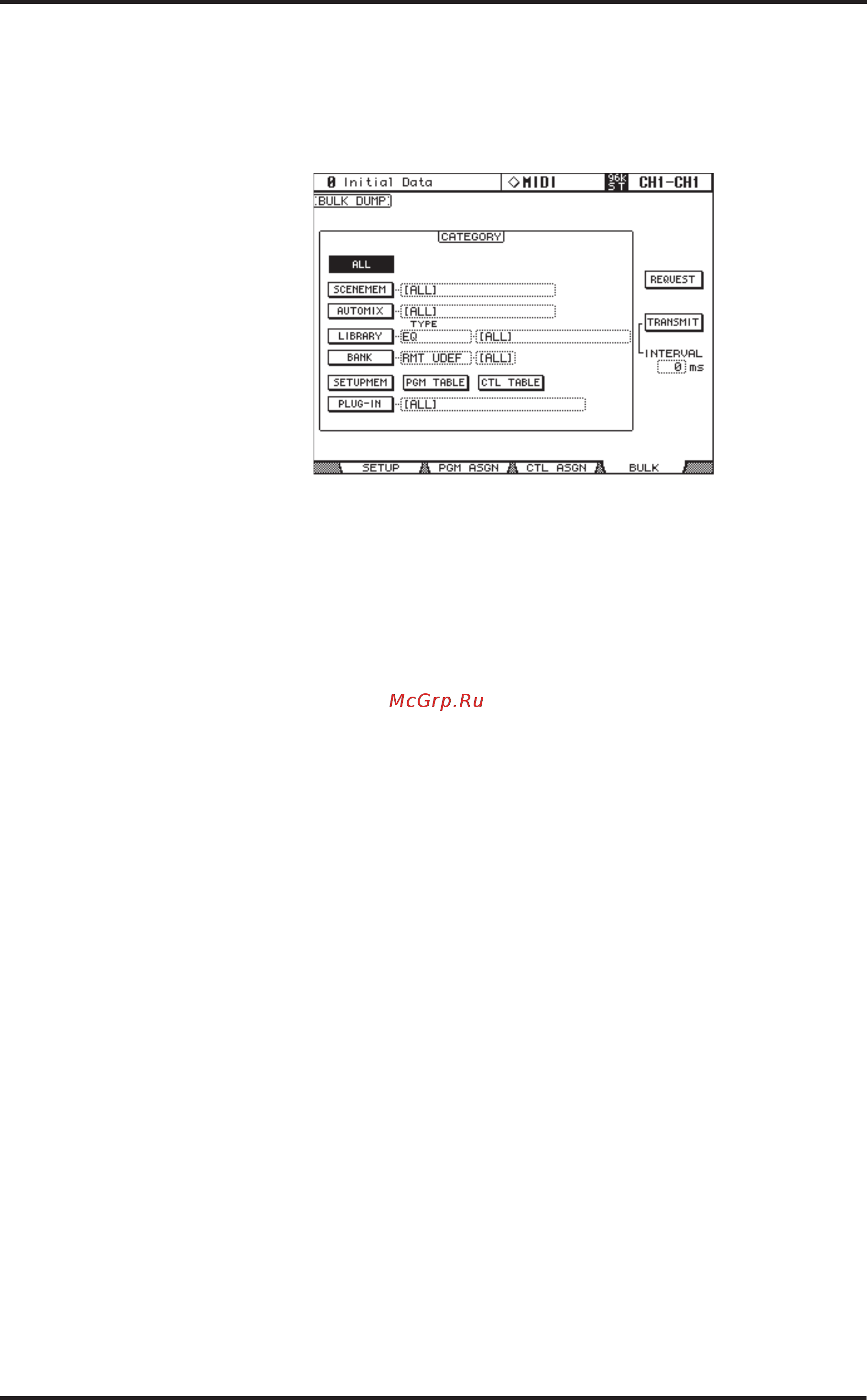 Yamaha 02R96VCM [195/341] Использование массива данных bulk dump