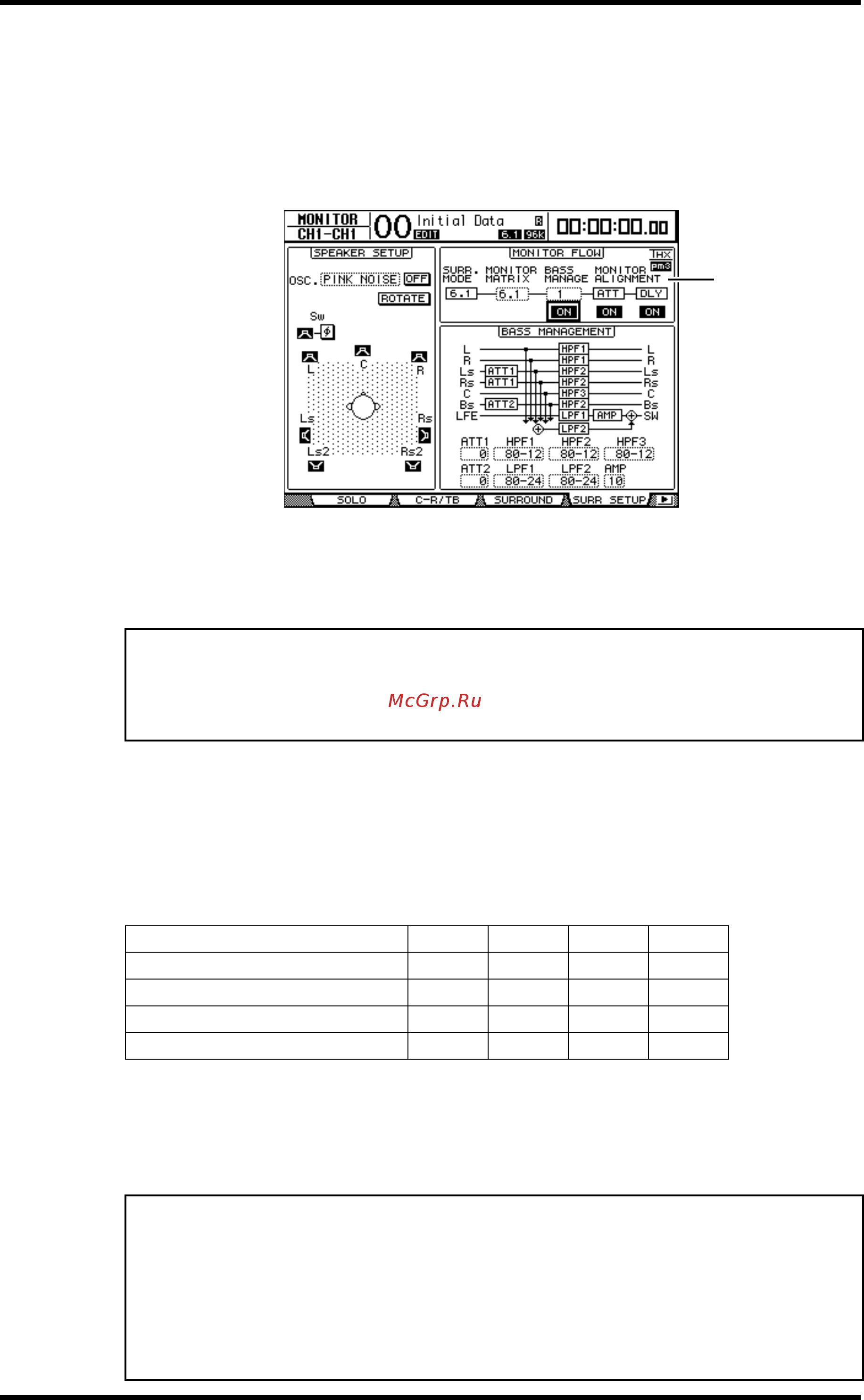 Yamaha DM1000V2E1 [138/310] Настройка основных функций управления окружающим звуком